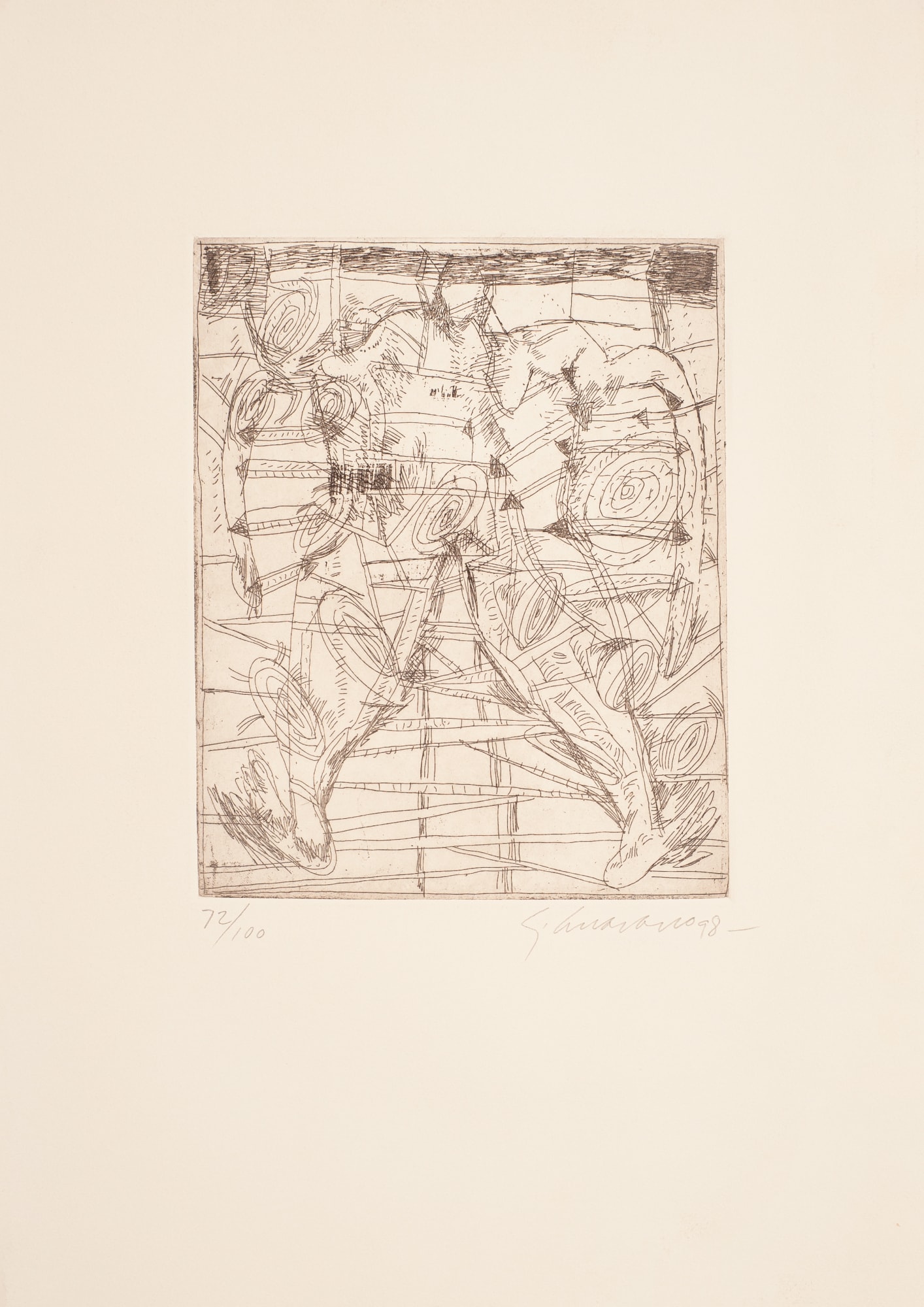 Gilberto Aceves Navarro, "Sin título (hombre espiral)", 1998