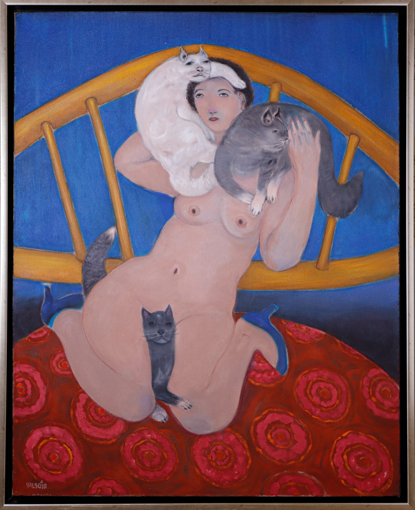 Luis Valsoto, "Mujer de los gatos", 2020