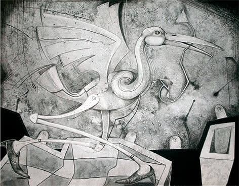 Mario Martín del Campo, "Pájara con lombriz", 2004