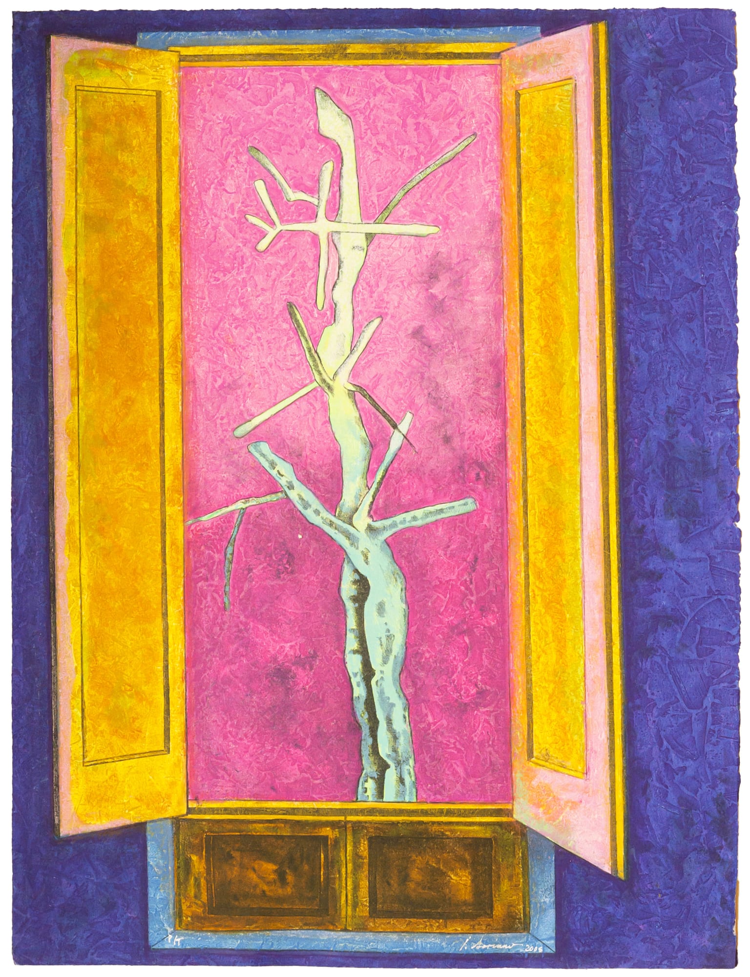 Juan Soriano, "Ventana 3 (rosa)", 2005