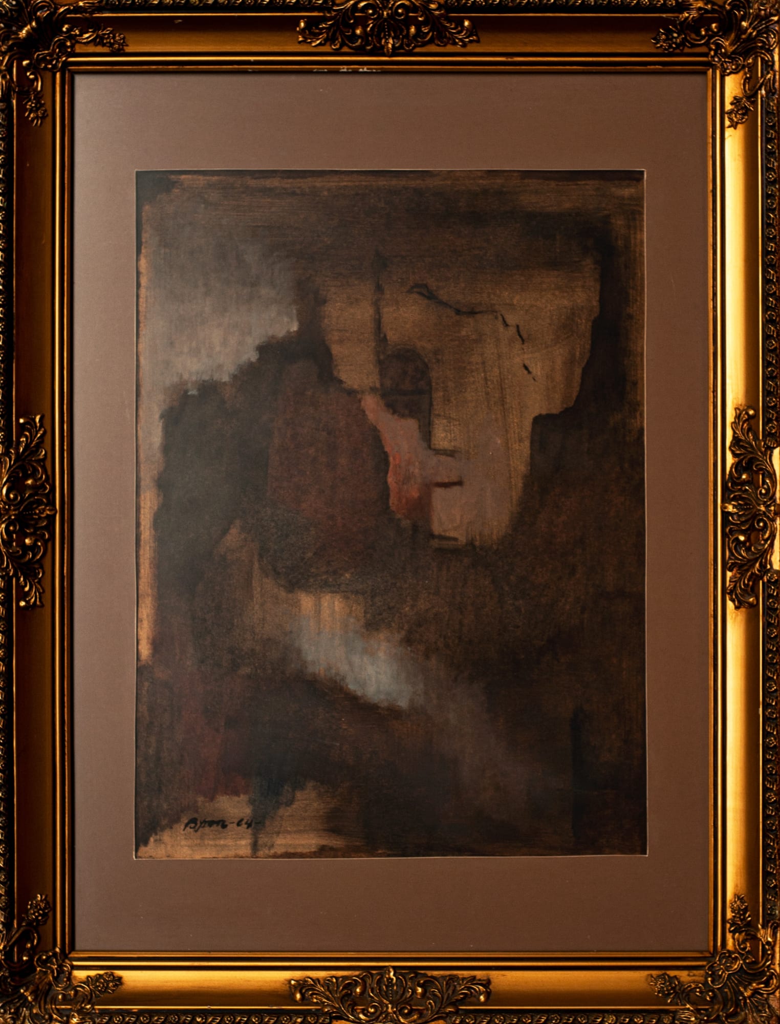 Bayron Gálvez, "Sin título (Rostro abstracto)", 1964