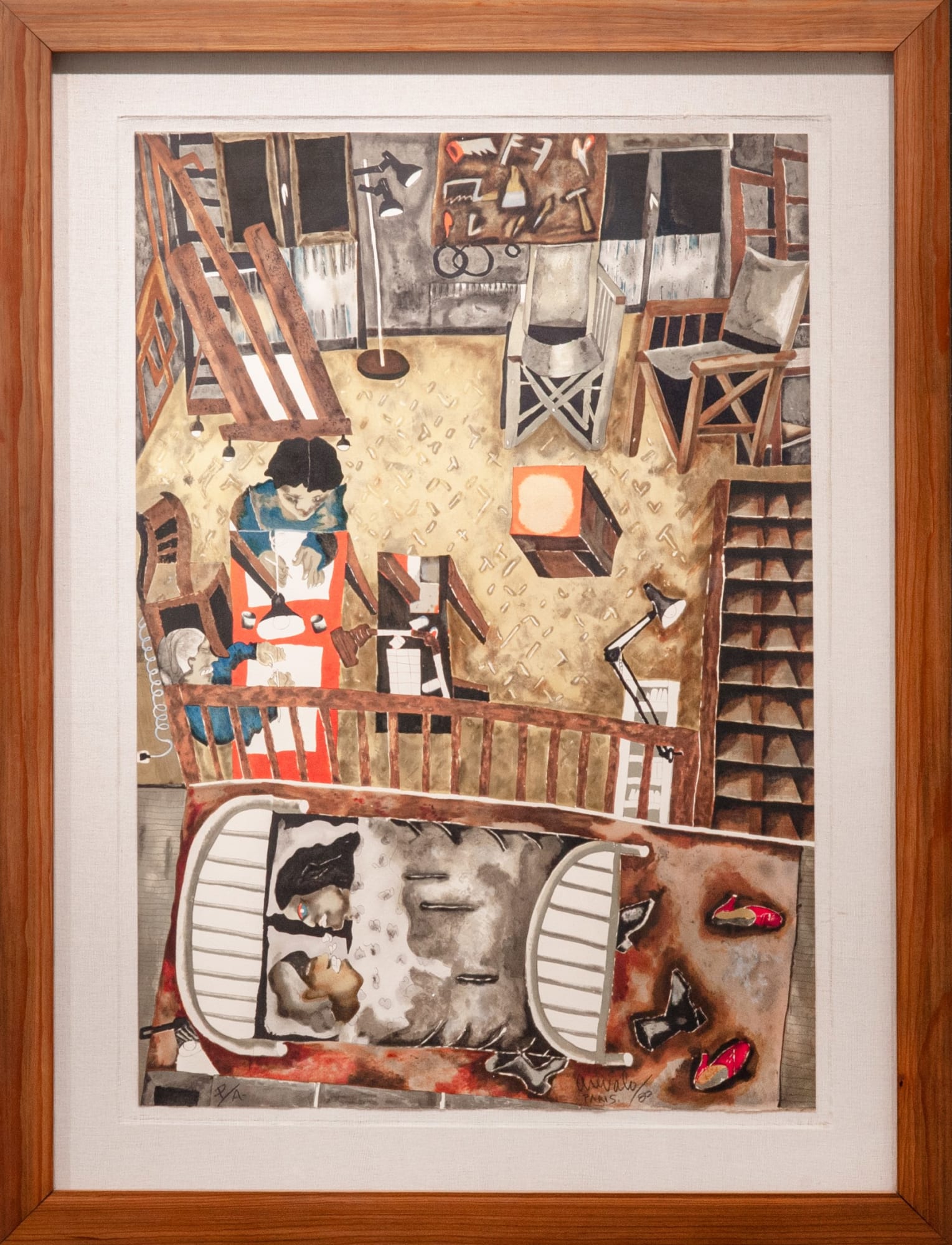 Javier Arévalo, "Mi estudio en París", 1980