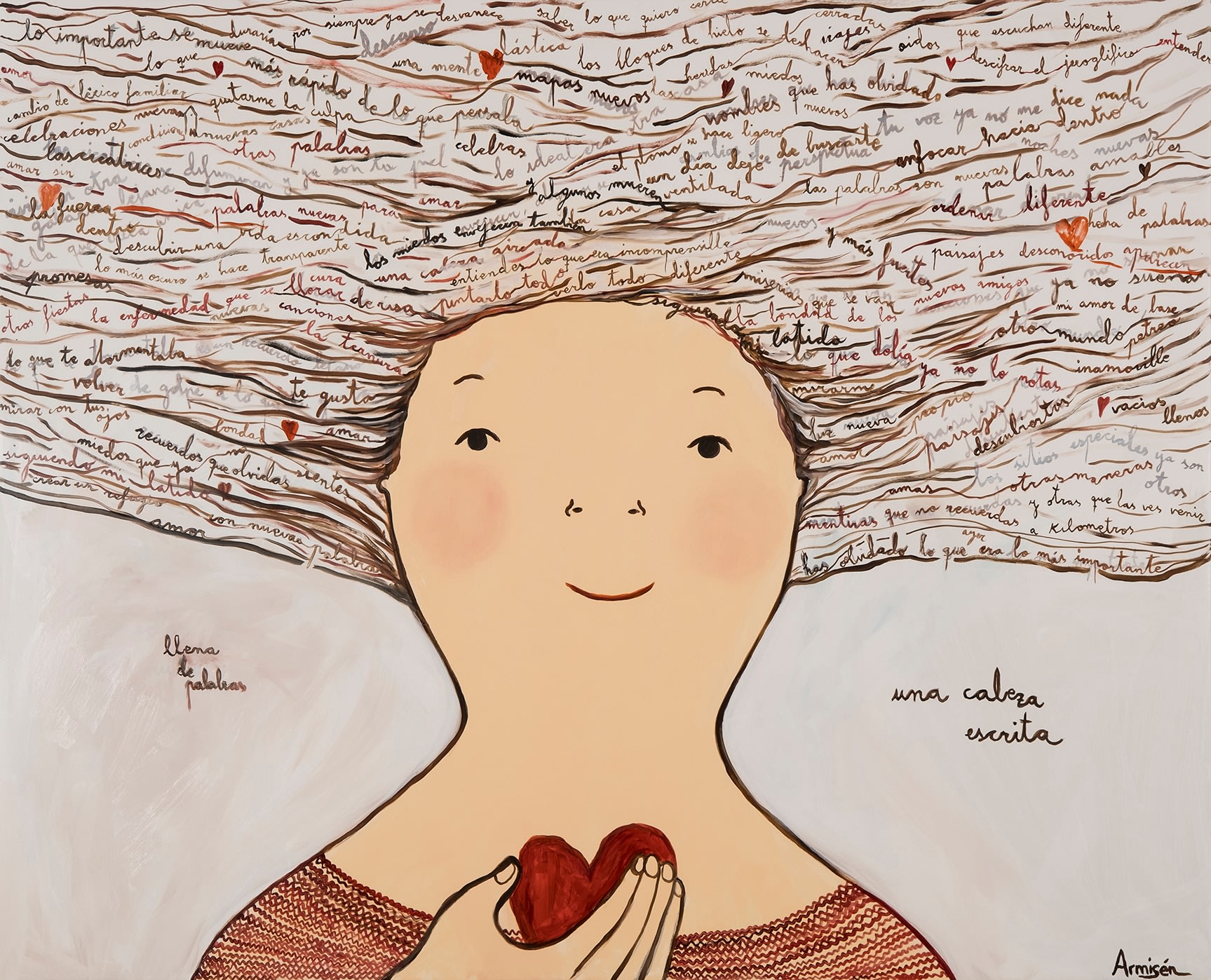 Eva Armisén, Una cabeza escrita / A written head , 2024