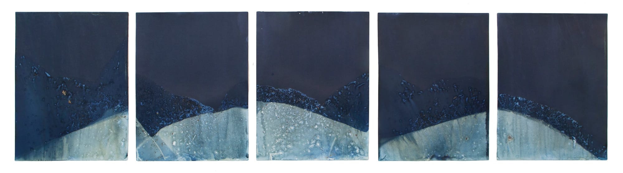 Meghann Riepenhoff, Muybridge Tides #35 (Rapidly Submerging Paper, Honking Geese Pond, Woodbury, GA, 12.19.17), 2017