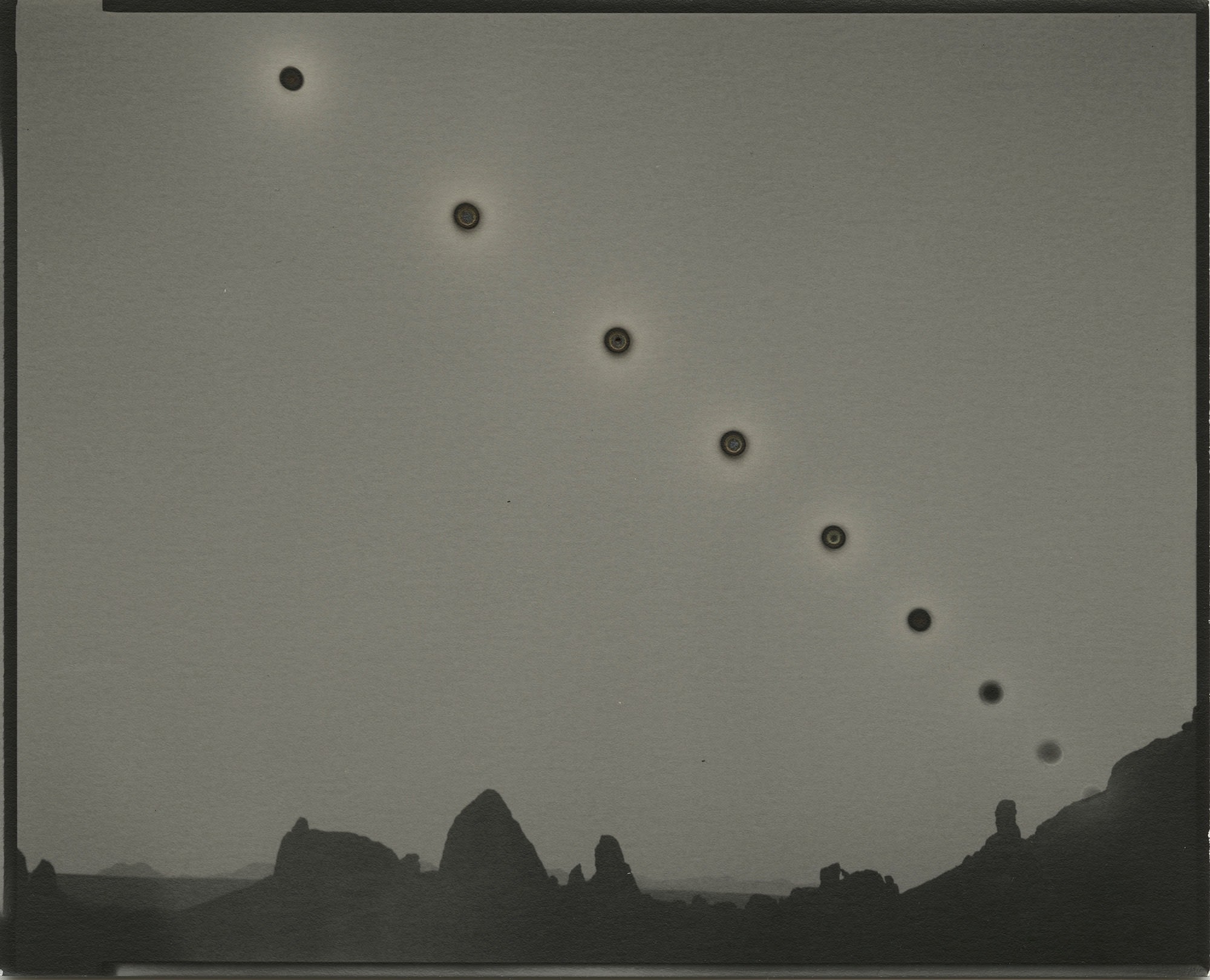 Chris McCaw, Sunburned GSP #1031 (Mojave / expanding), 2019