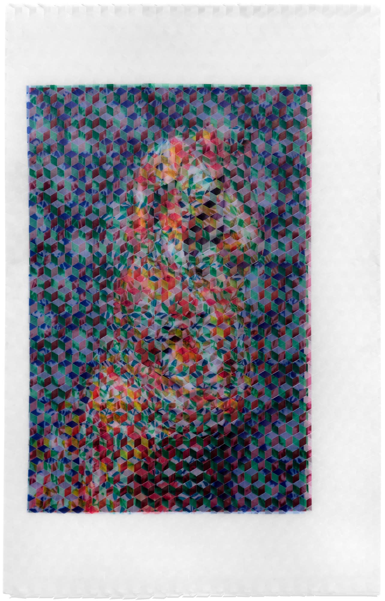 David Samuel Stern, Untitled Woven Portrait 28, 2022