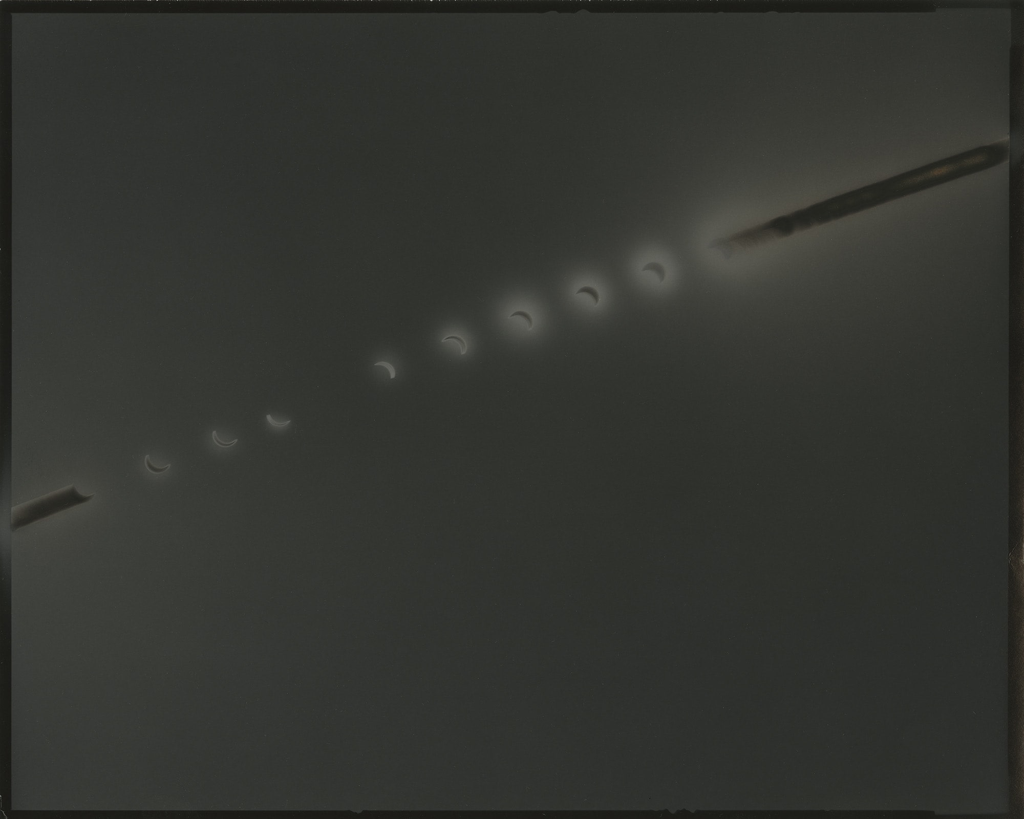 Chris McCaw, Sunburned GSP #1111 (eclipse/totality), 2024