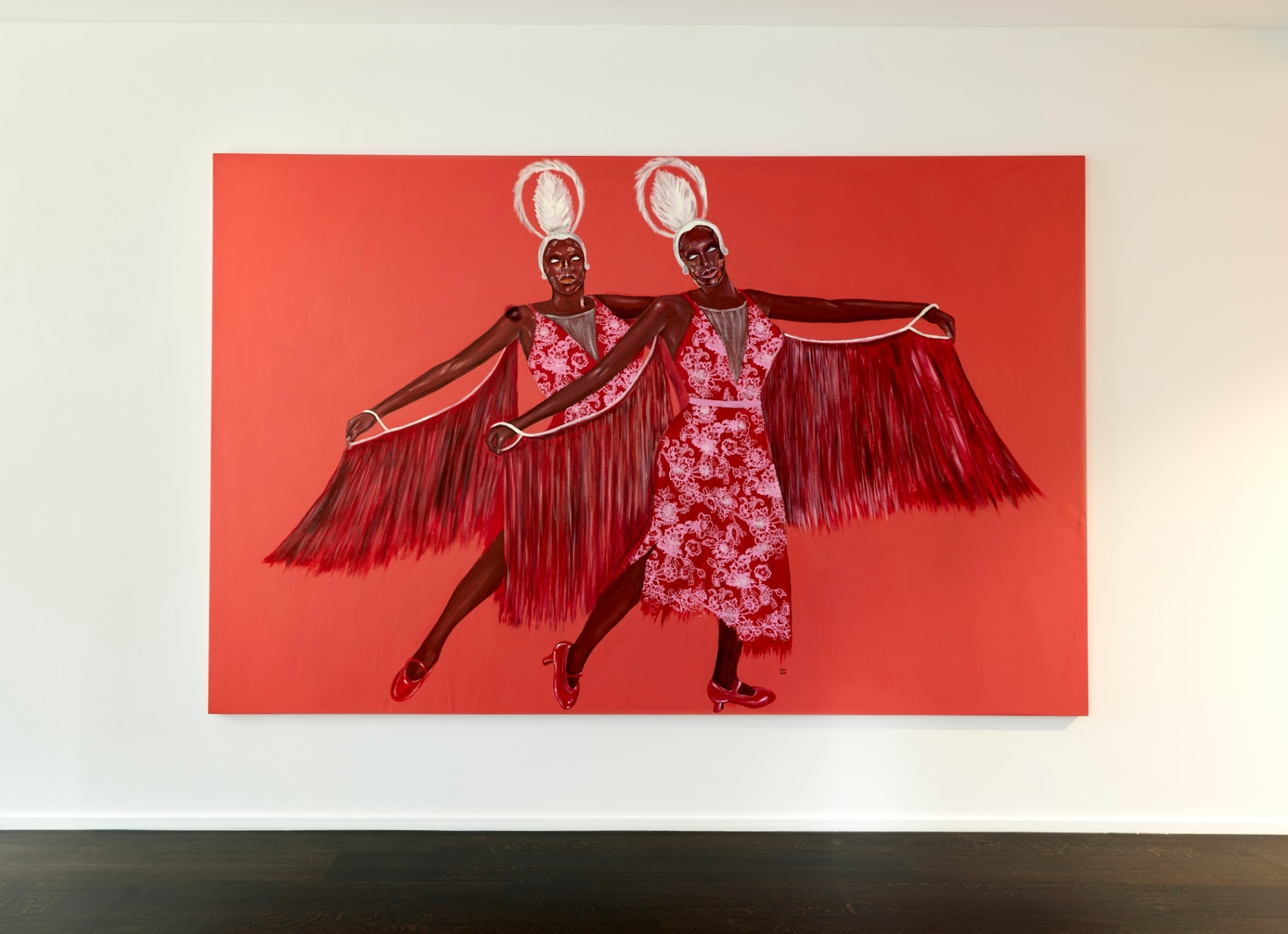 Emmanuel Taku, (RESERVED) Go-Go Sisters In Red, 2021