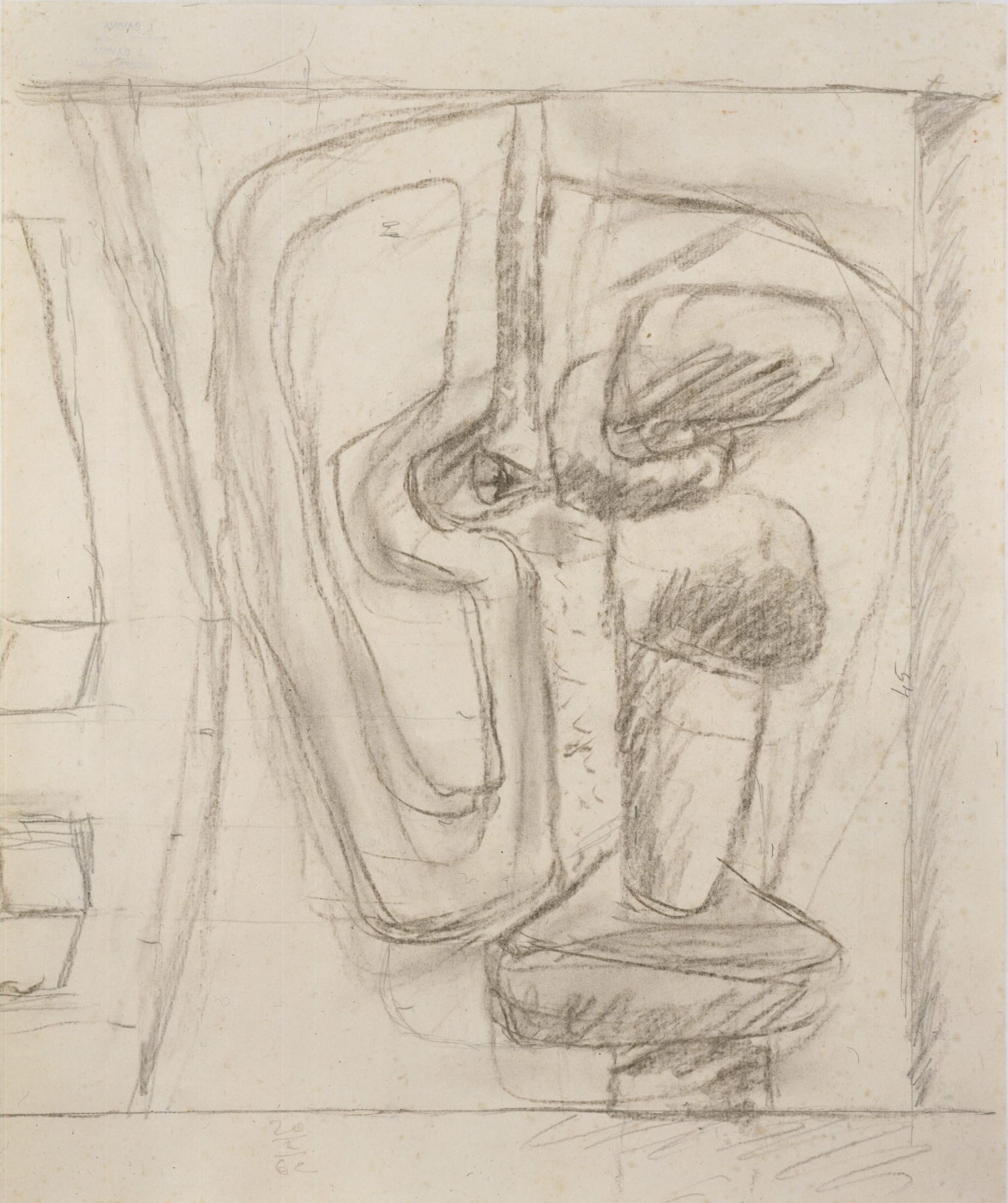 Le Corbusier, Etude pour sculpture Ubu - Panurge II, 1962