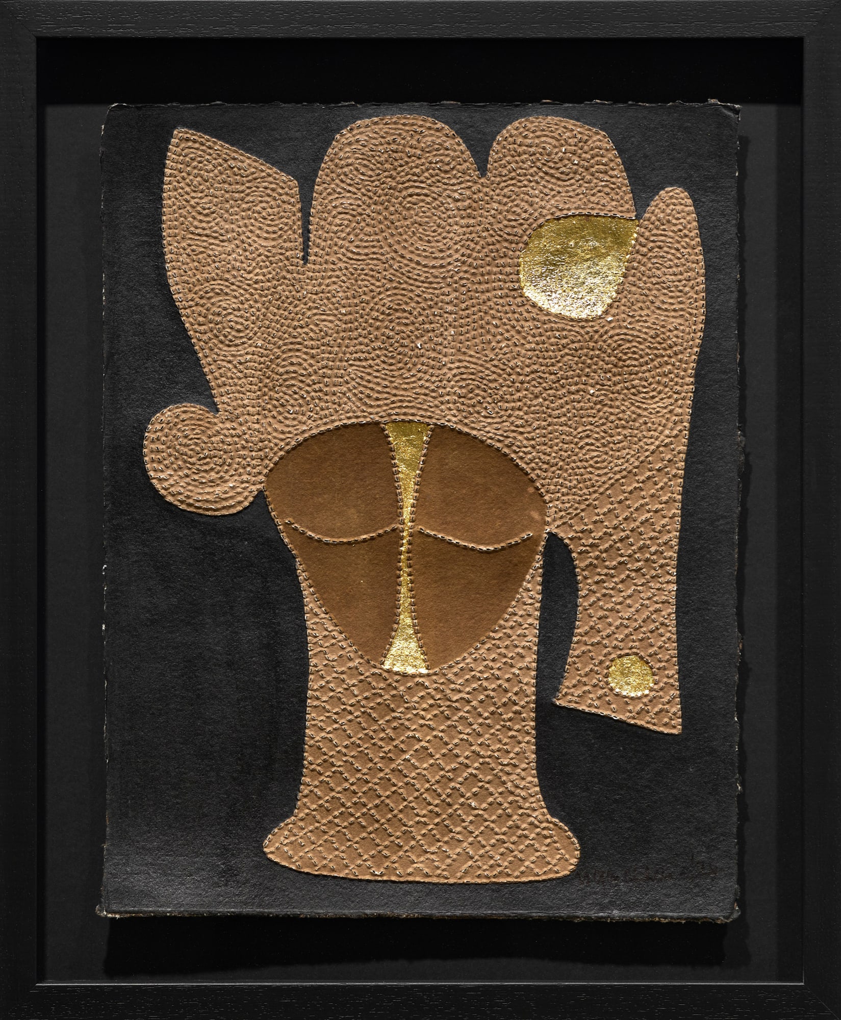 Victor Ehikhamenor, Ancestral Portraiture VIII, 2024