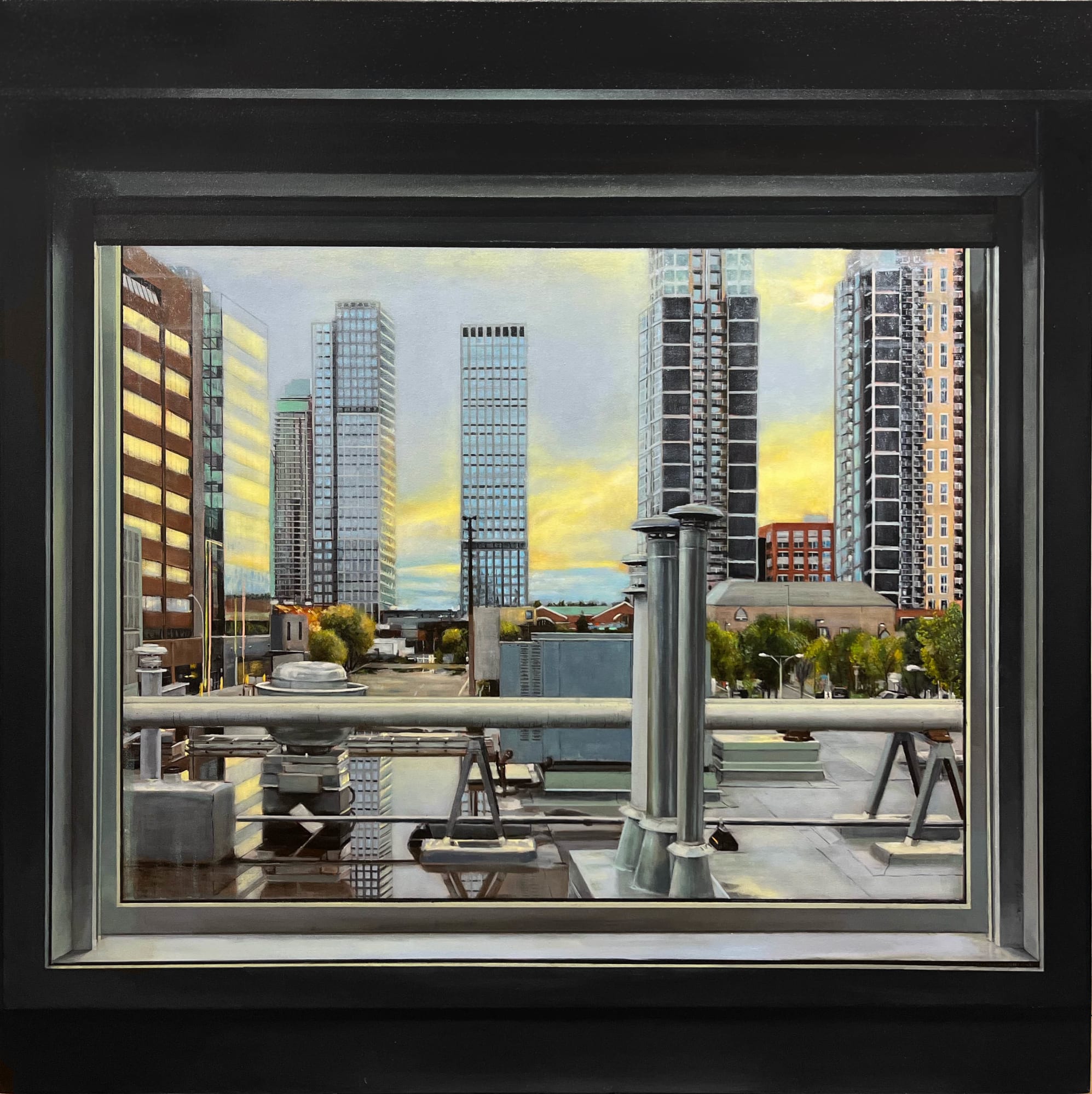 Michael Corner, Hotel Room Window, 2024