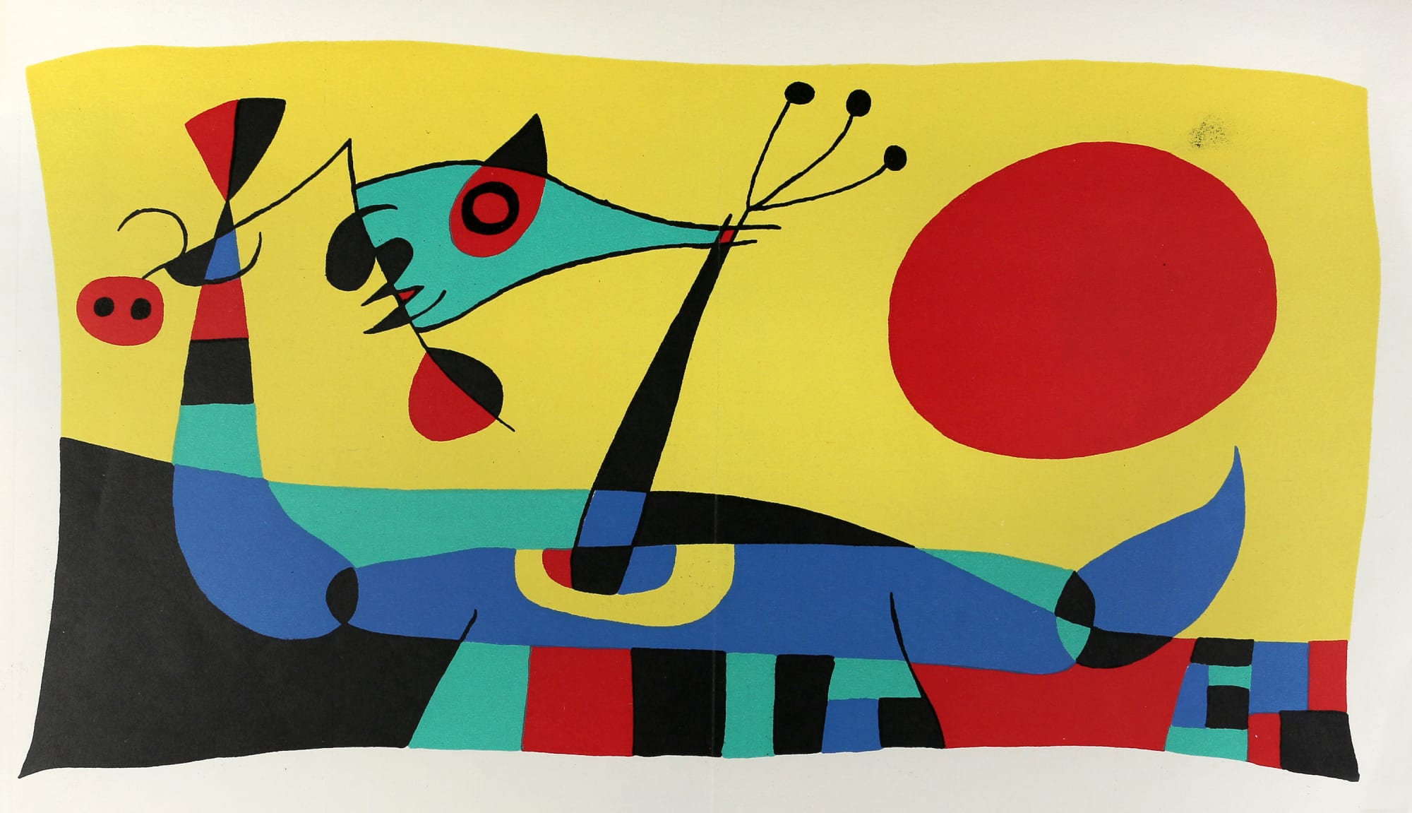 Joan Miró, Composition II (Peacock Feathers), 1956 Matthews Gallery