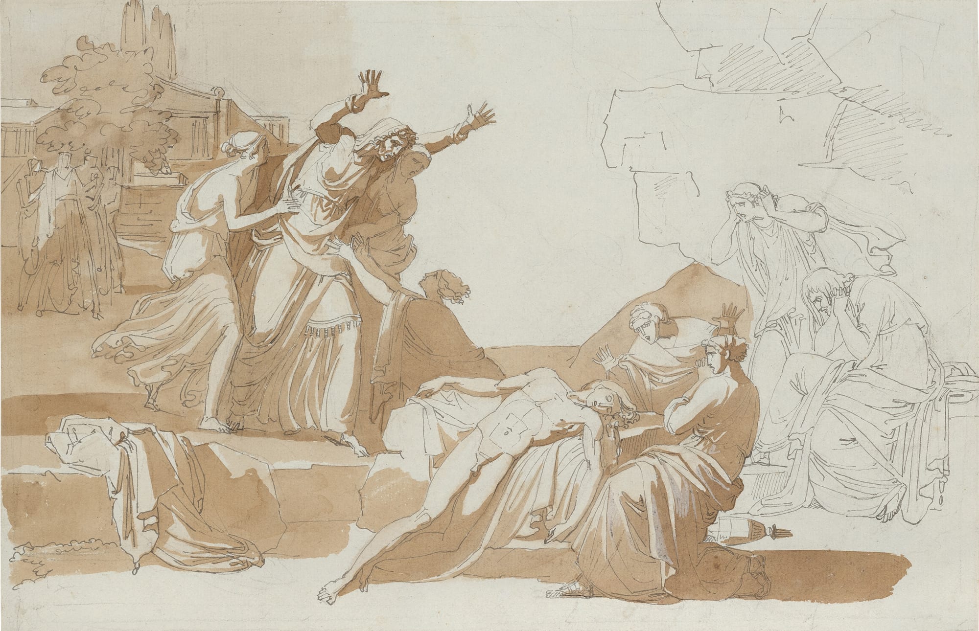 Vincenzo Camuccini, Ecuba scopre il cadavere del figlio Polidoro, 1793