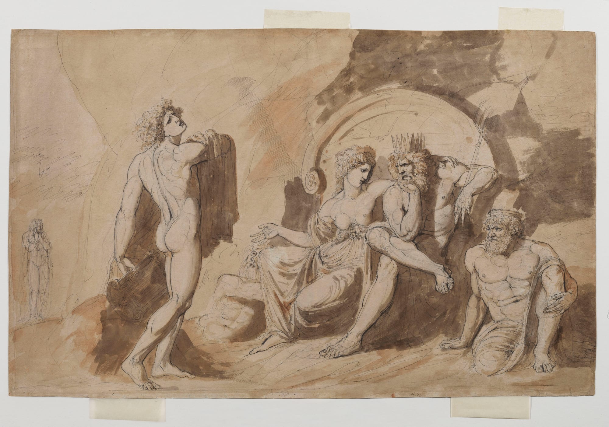 Giuseppe Pirovani, Orfeo che canta l’amaro suo dolore nella privazione di Euridice davanti a Plutone e Proserpina, 1750