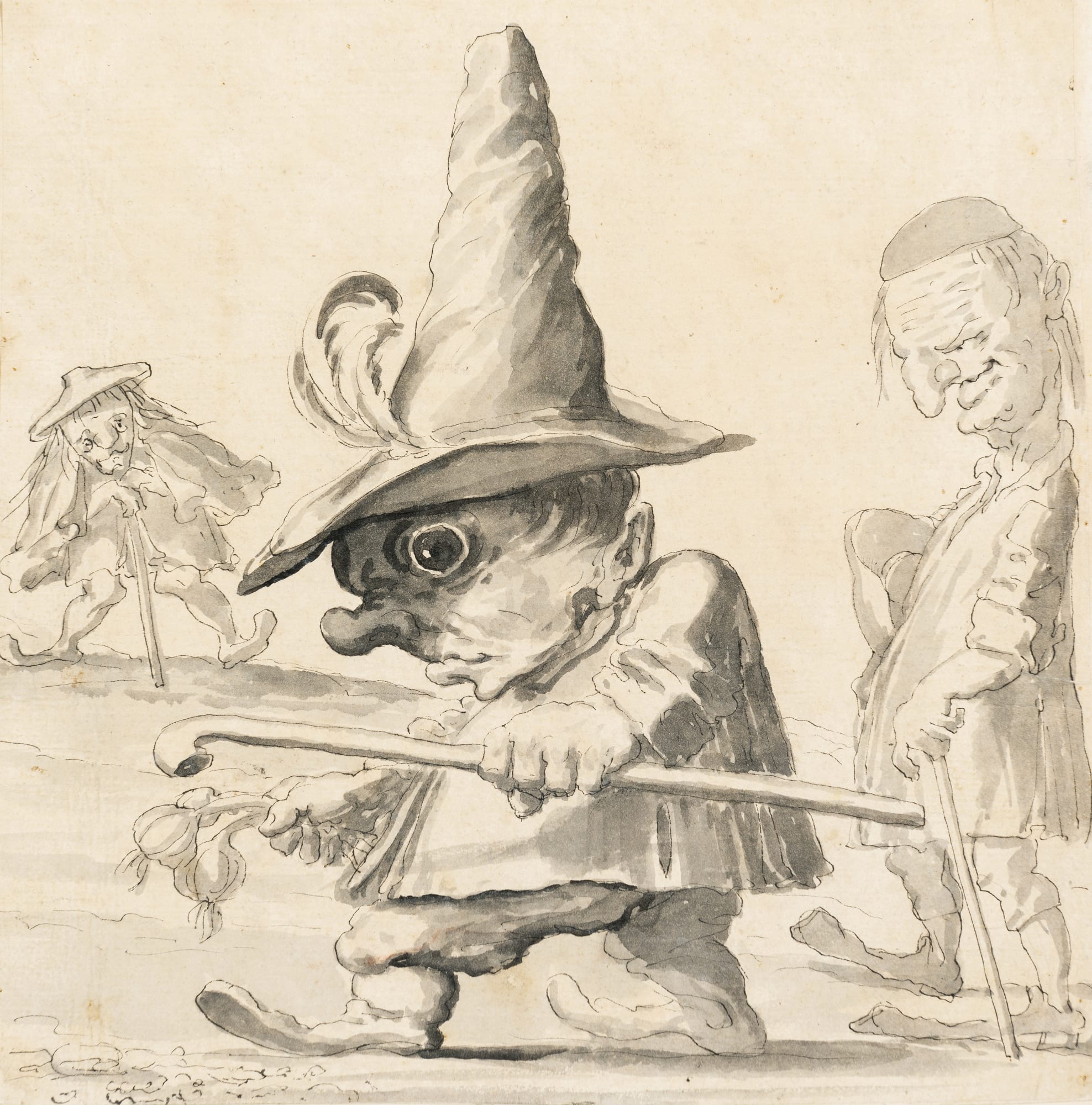 Enrico Albrici, Figura caricaturale, 1760