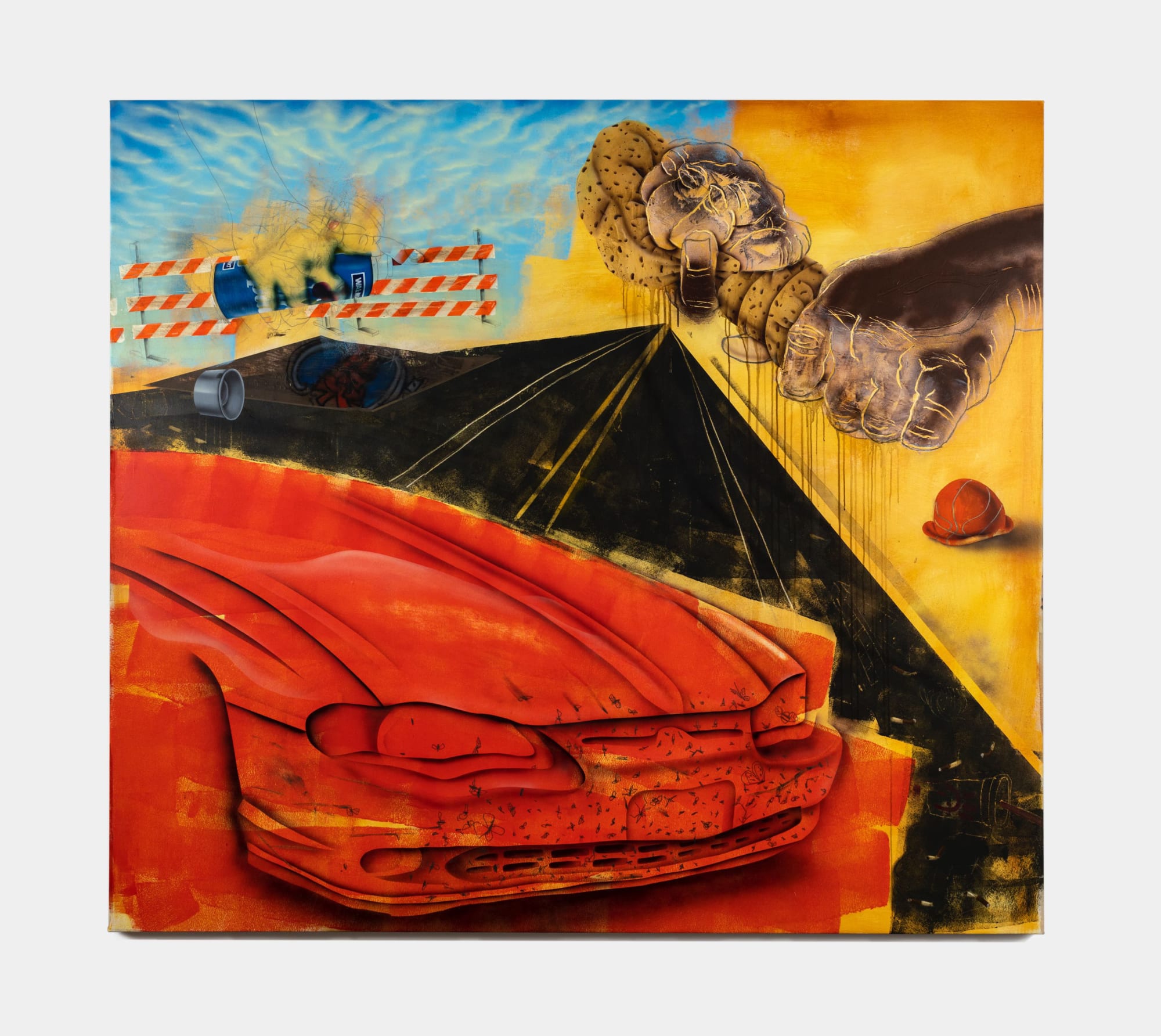 Pat Phillips, Untitled "I Swear We Just Be Painting on The Wood... / 400 Degrees", 2022