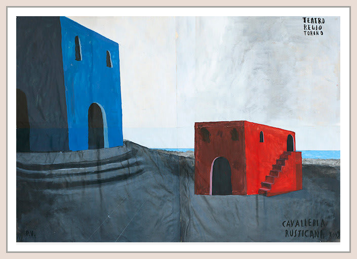 Paolo Ventura, Bozzetto scenografia Cavalleria Rusticana #01, 2019