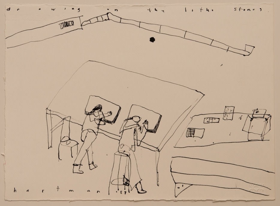 John Hartman, Drawing on the Litho Stones (Kenojuak Ashevak and Napachie Pootoogook), 1989