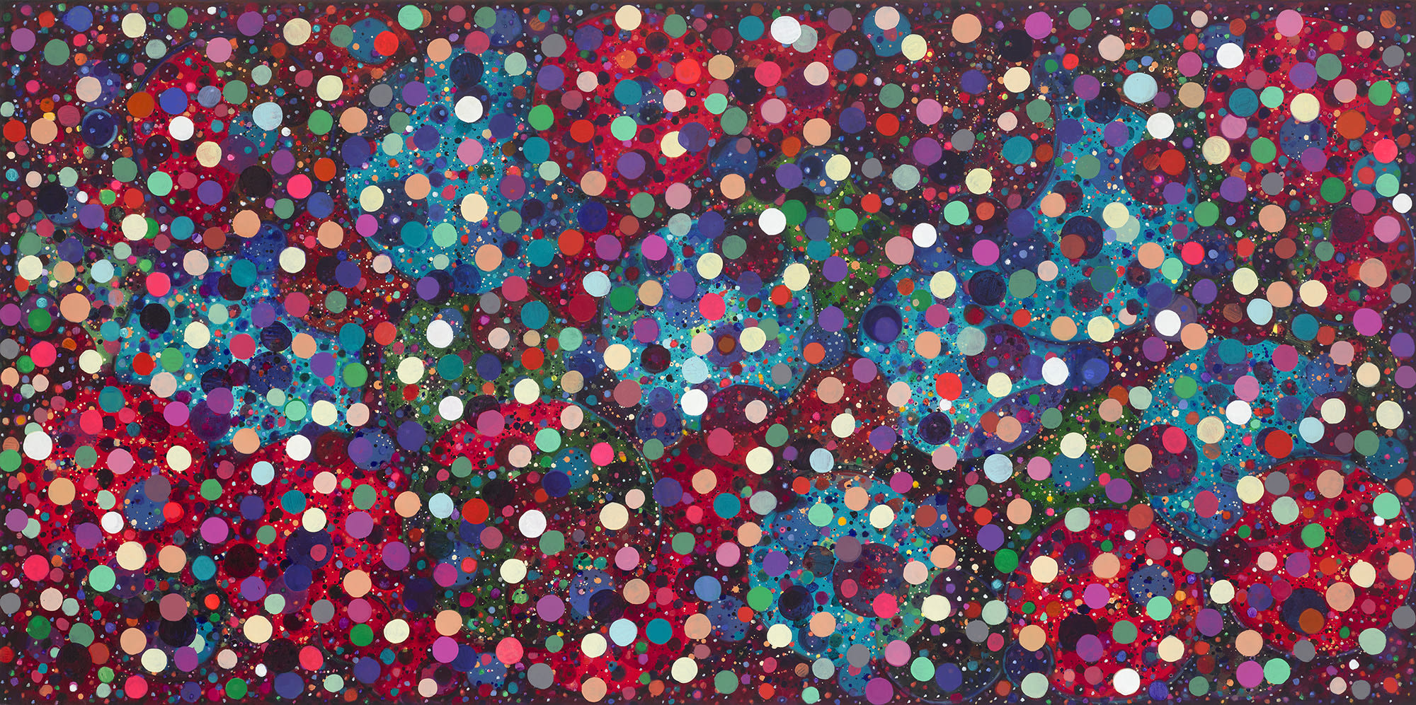 Landon Mackenzie, Time Machine (Polka Dot Moon), 2021