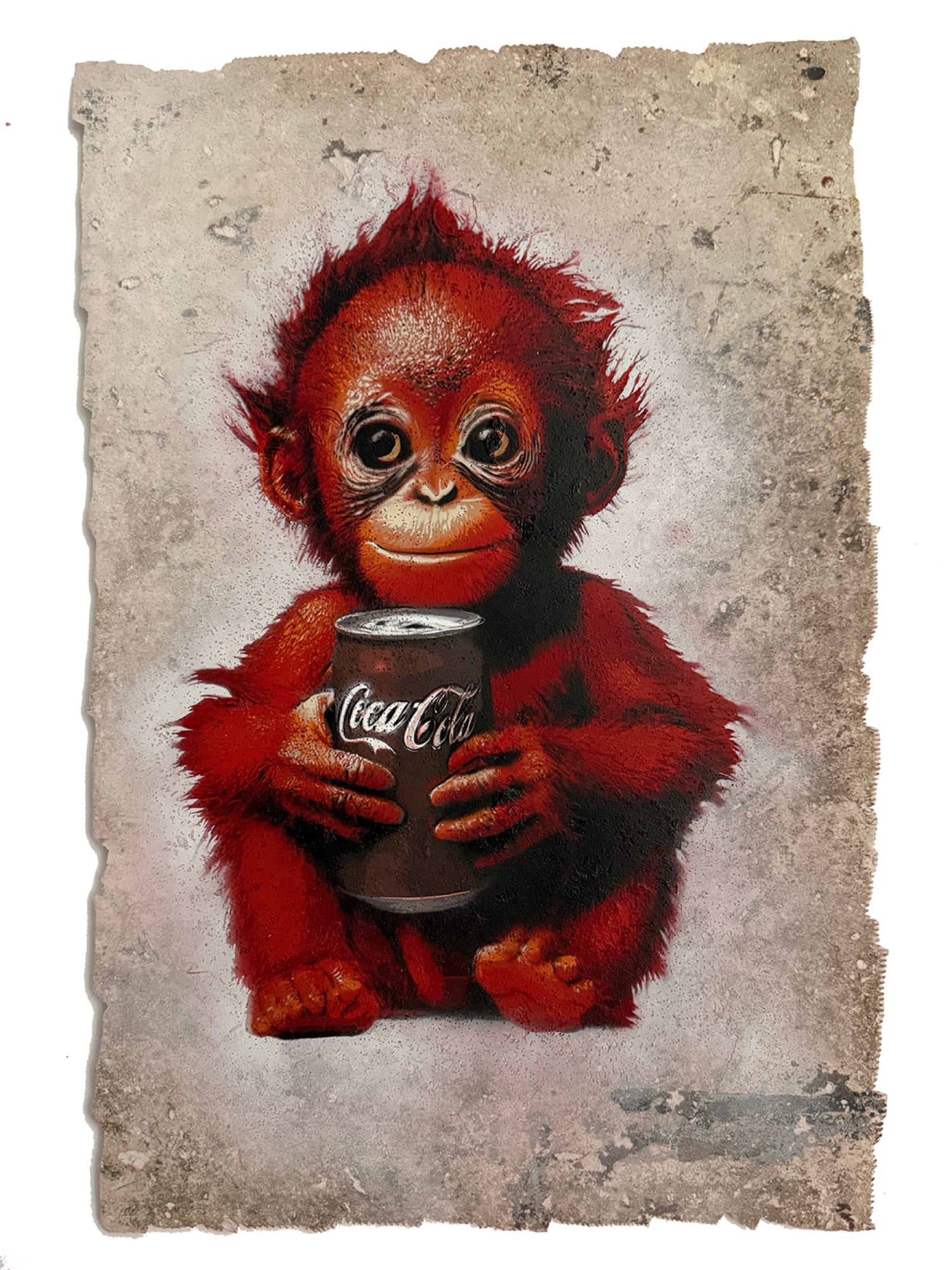 Luke Cornish (E.L.K) x Christophe Domergue, Coke Monkey #9, 2025