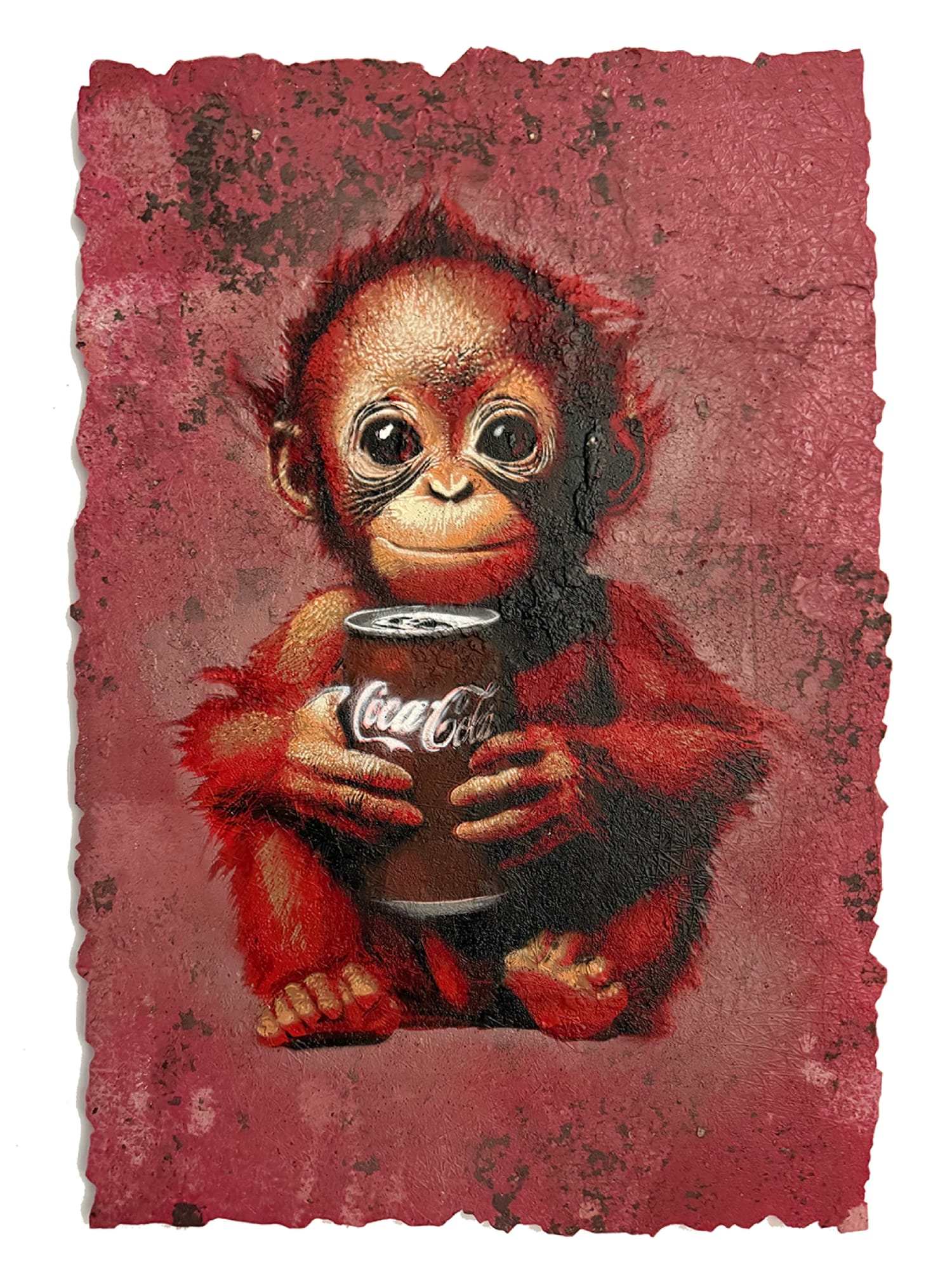 Luke Cornish (E.L.K) x Christophe Domergue, Coke Monkey #4, 2025