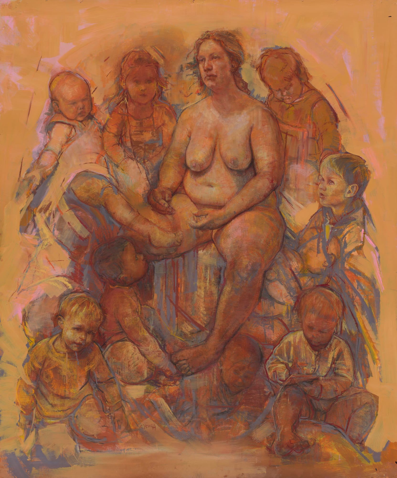 Dagmar Cyrulla, Madonna with other people's children, 2023