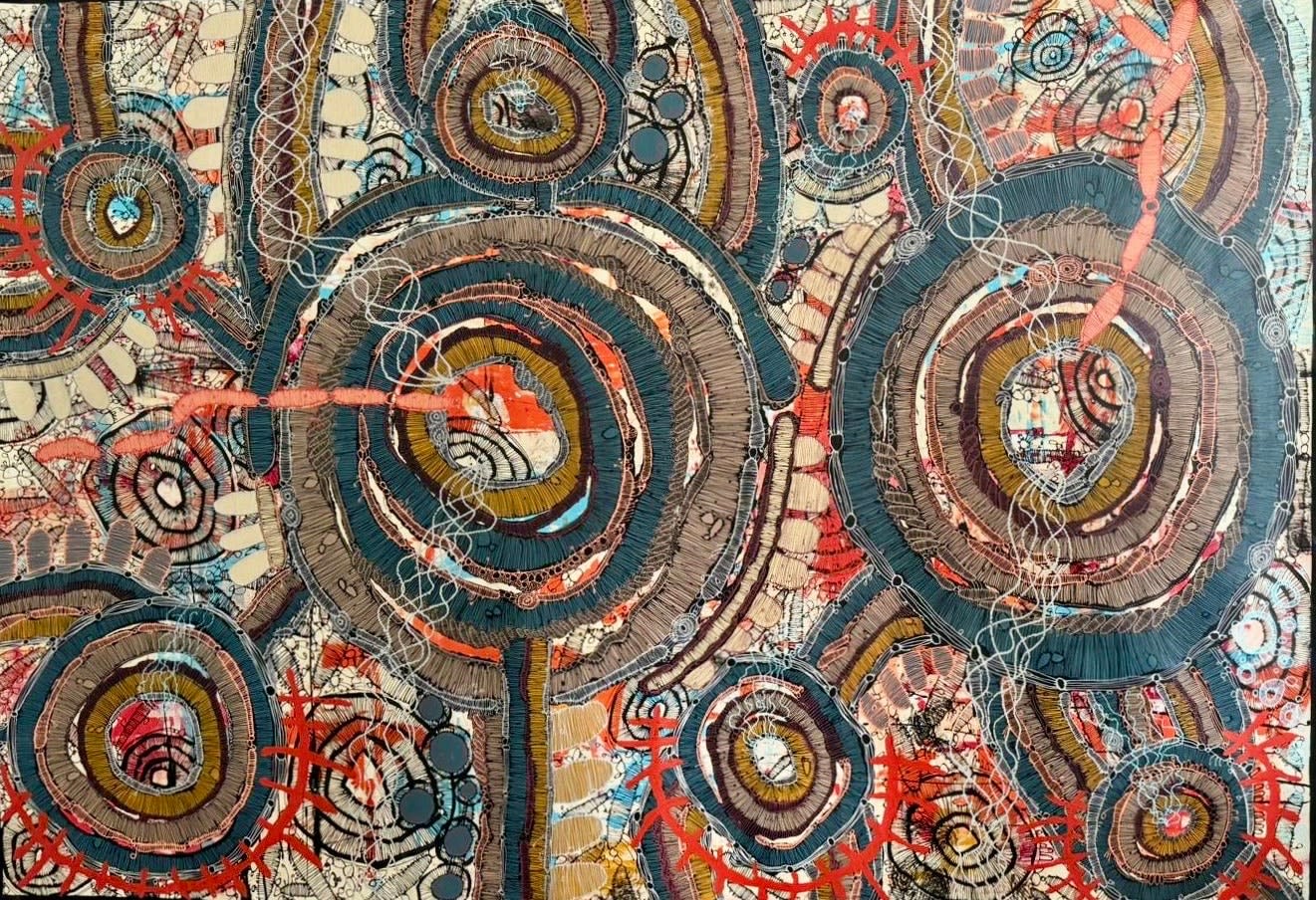 Jackie Wirramanda, Walking on Country #6, 2024