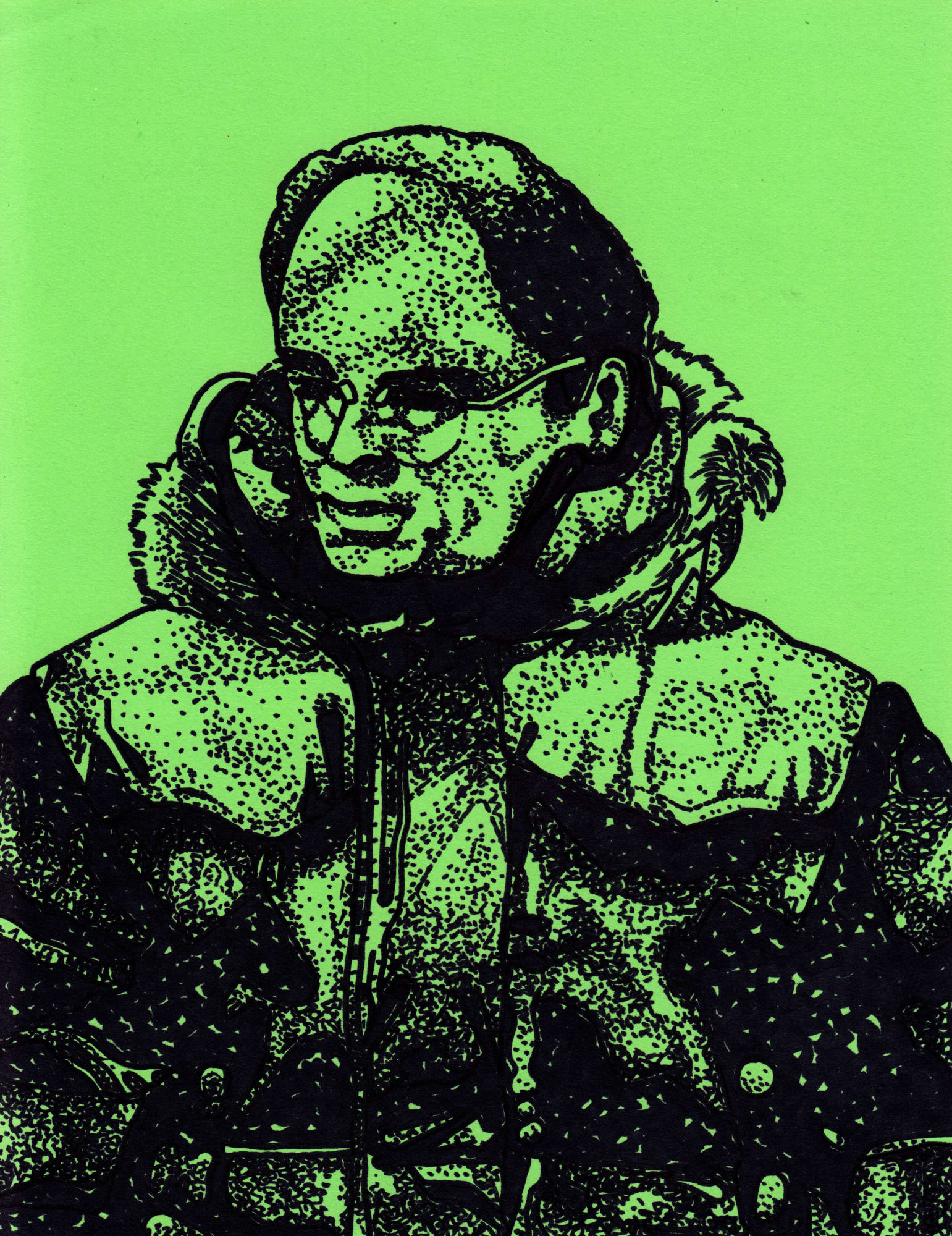 Alex Mihalko, Light Green 17, 2024