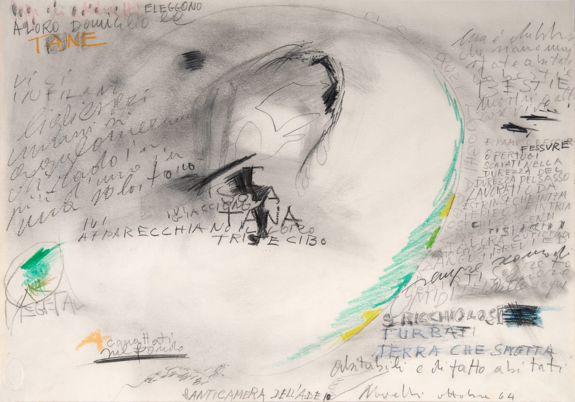 Gastone Novelli, Anticamera dell'Ade, 1964