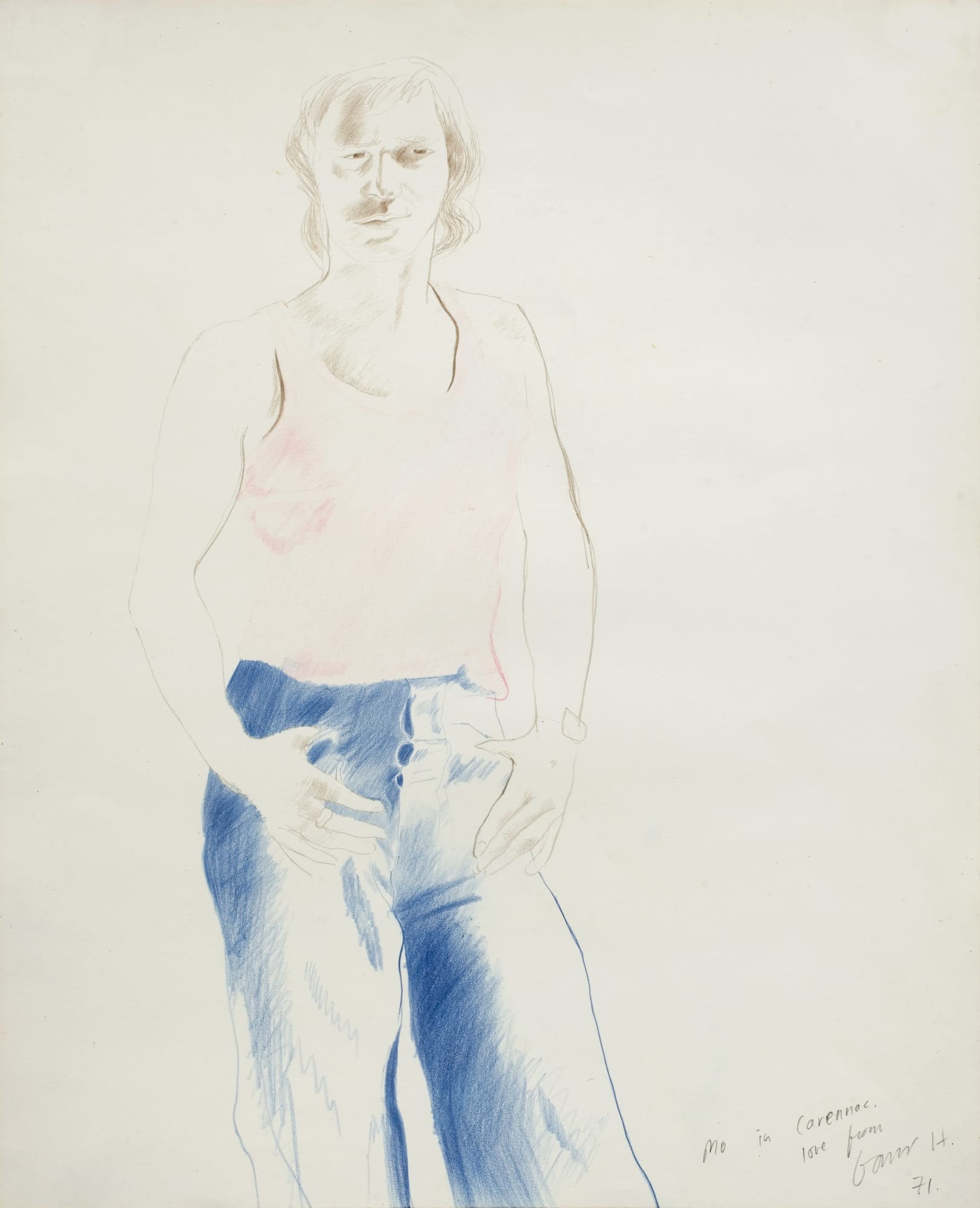 David Hockney, Mo in Carennac, 1971