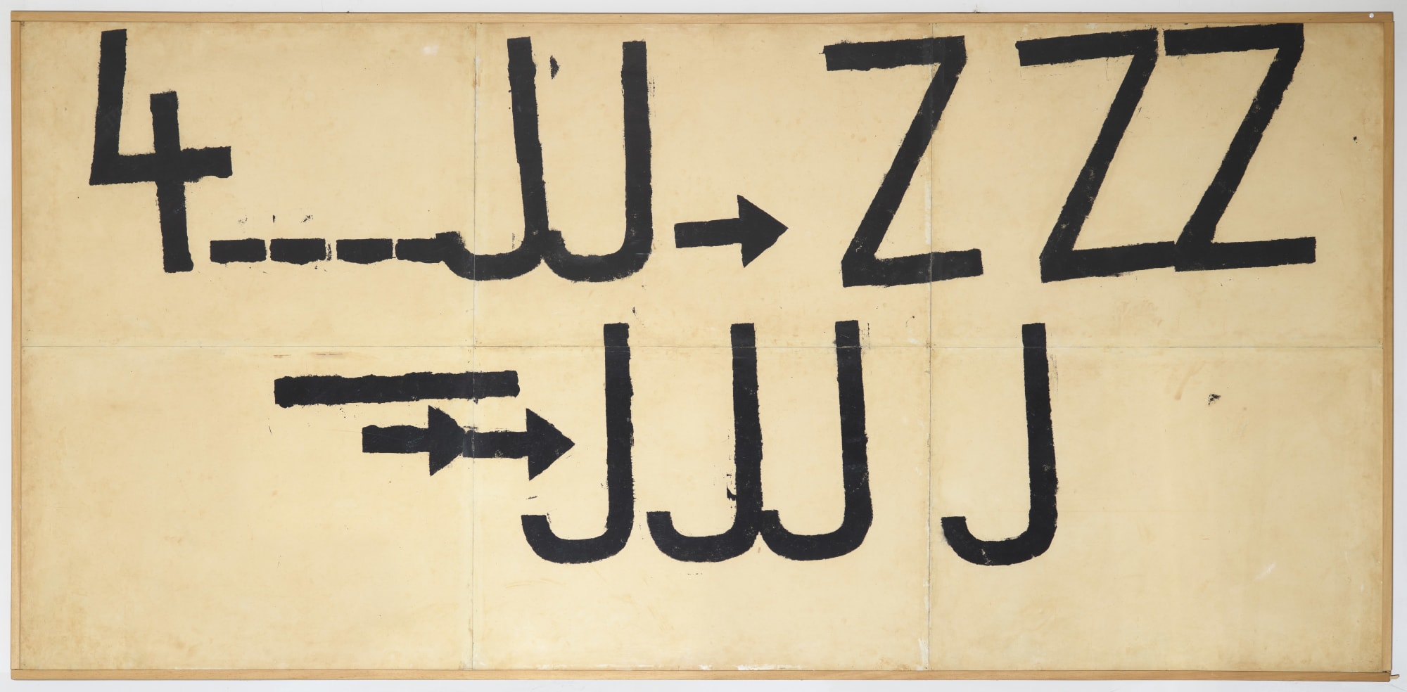 Jannis Kounellis, Untitled (Lettere e numeri), 1960