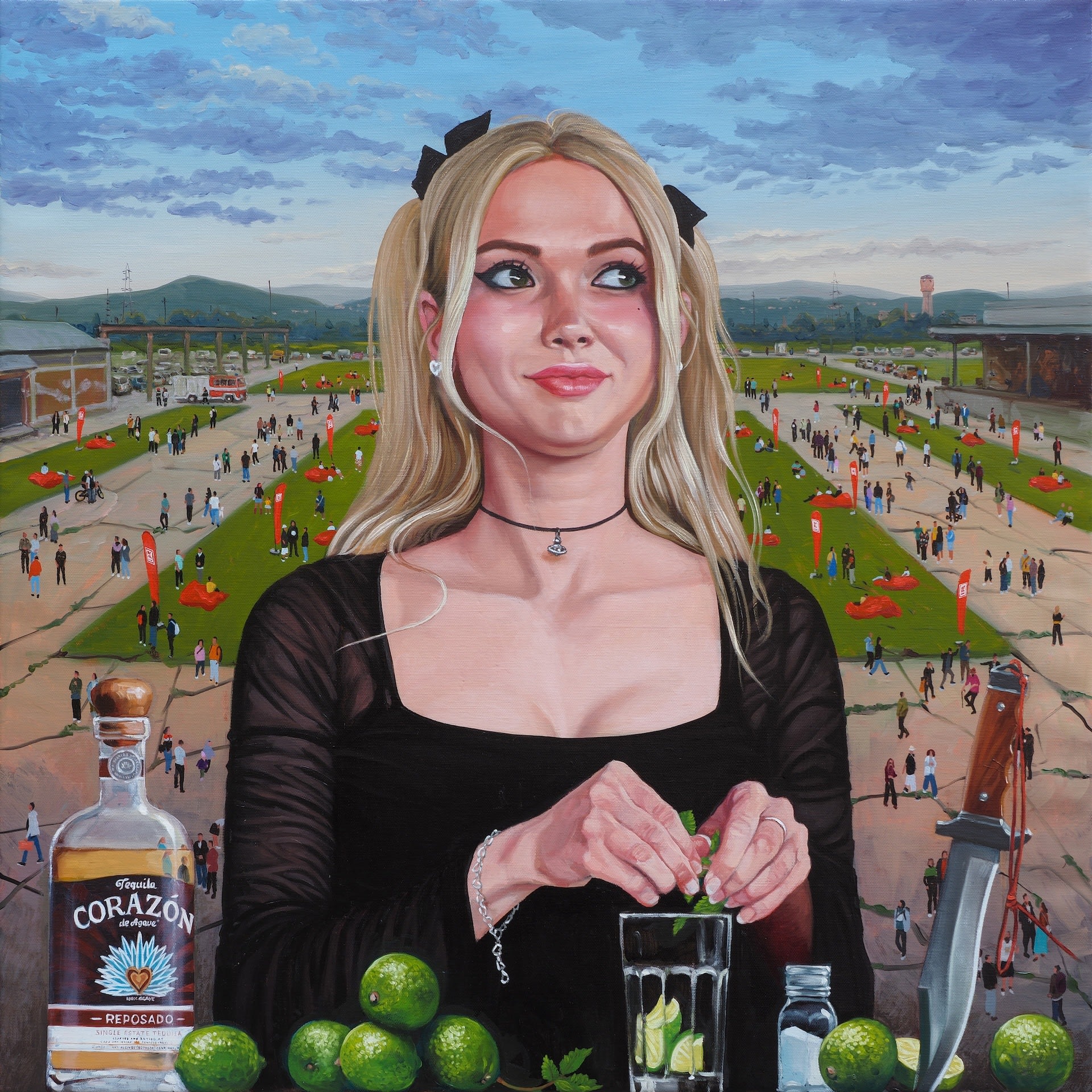 Roman Tolici, A Bar at the Hubrica (Last Day), 2024