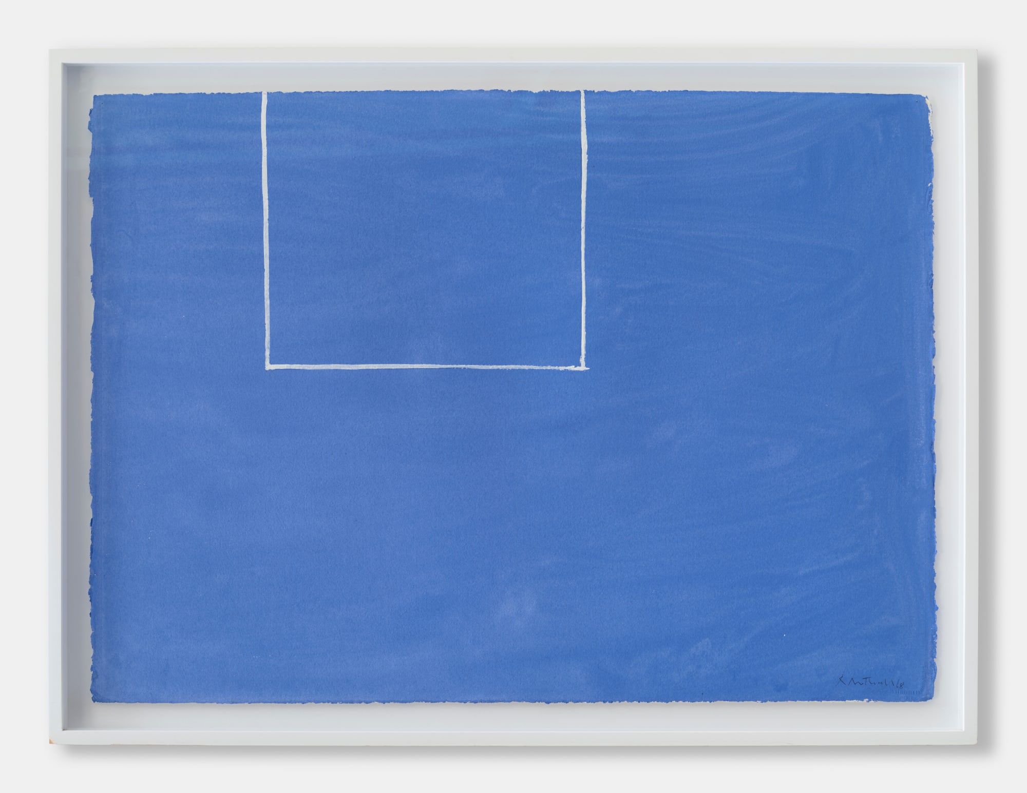 Robert Motherwell, Open Study No. 19: In Blue with White Line, 1968