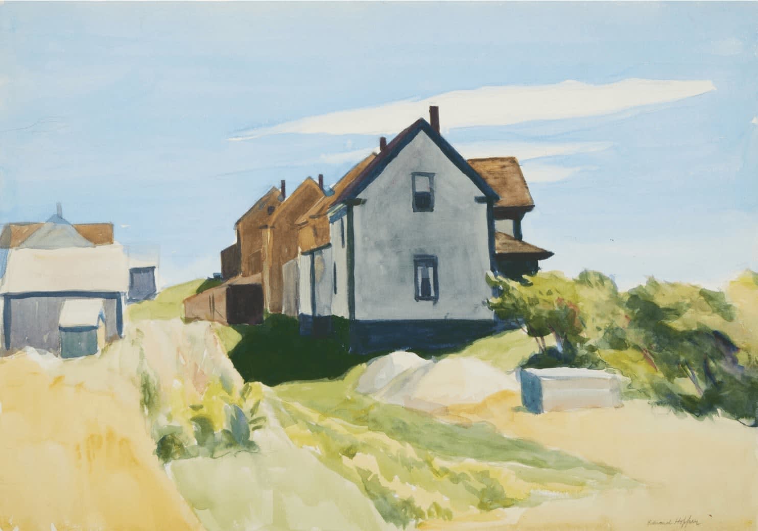 Edward Hopper, Group of Houses, 1923-1924