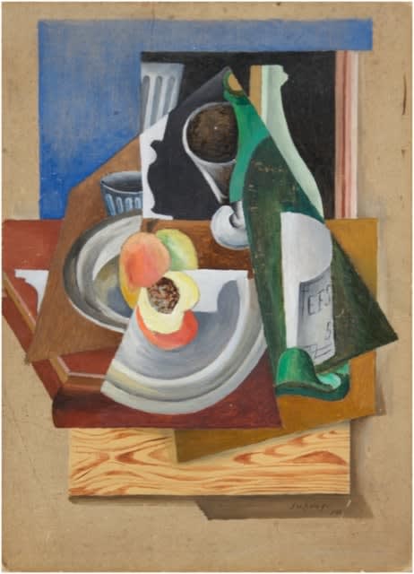 Leopold Survage, Still Life with Peaches, 1914