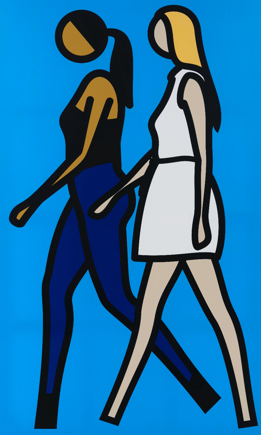 Julian Opie, Imogen and Tina.1, 2016