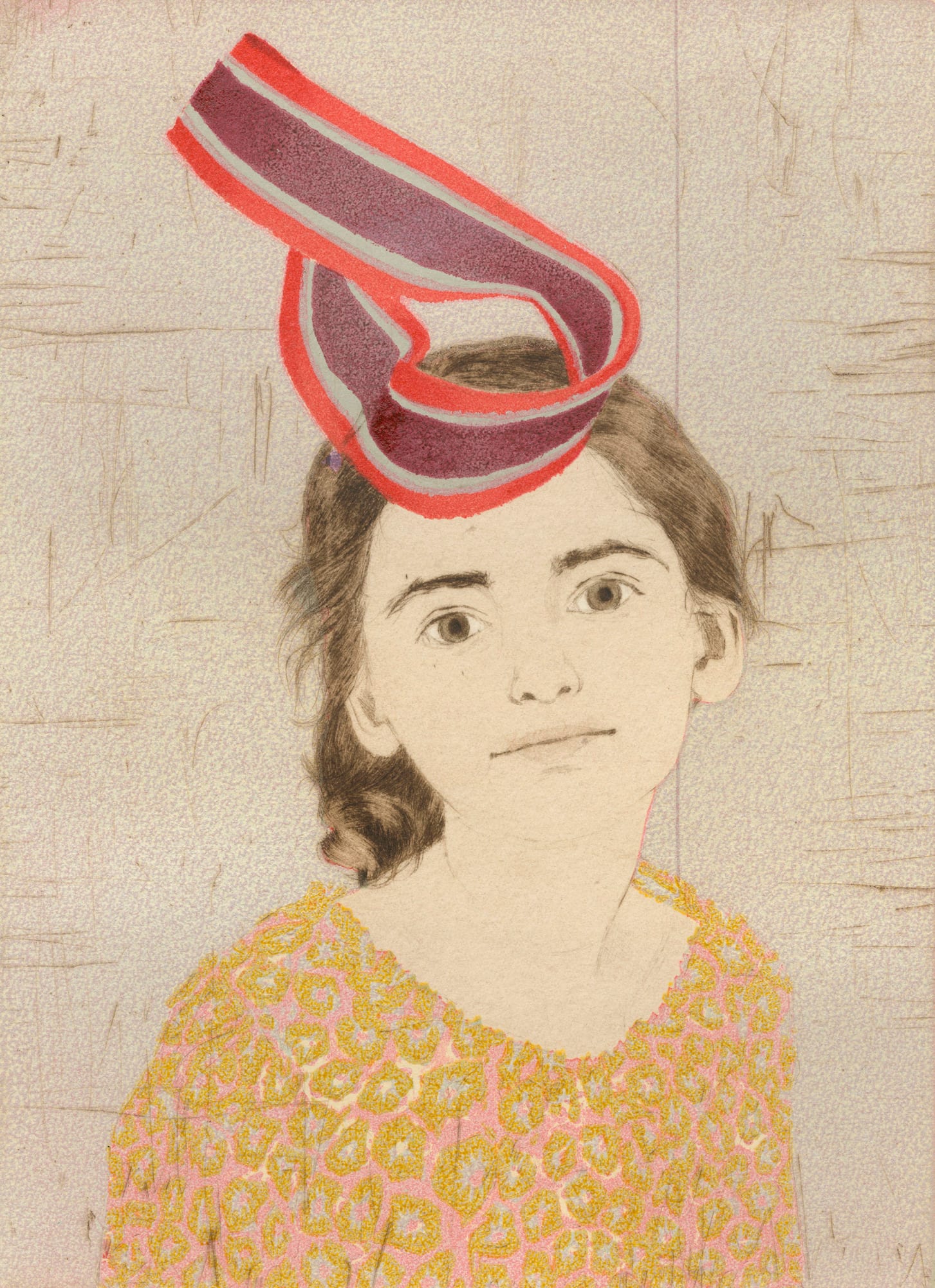 Ellen Heck, Anna Wearing a Möbius Strip as a Hat
