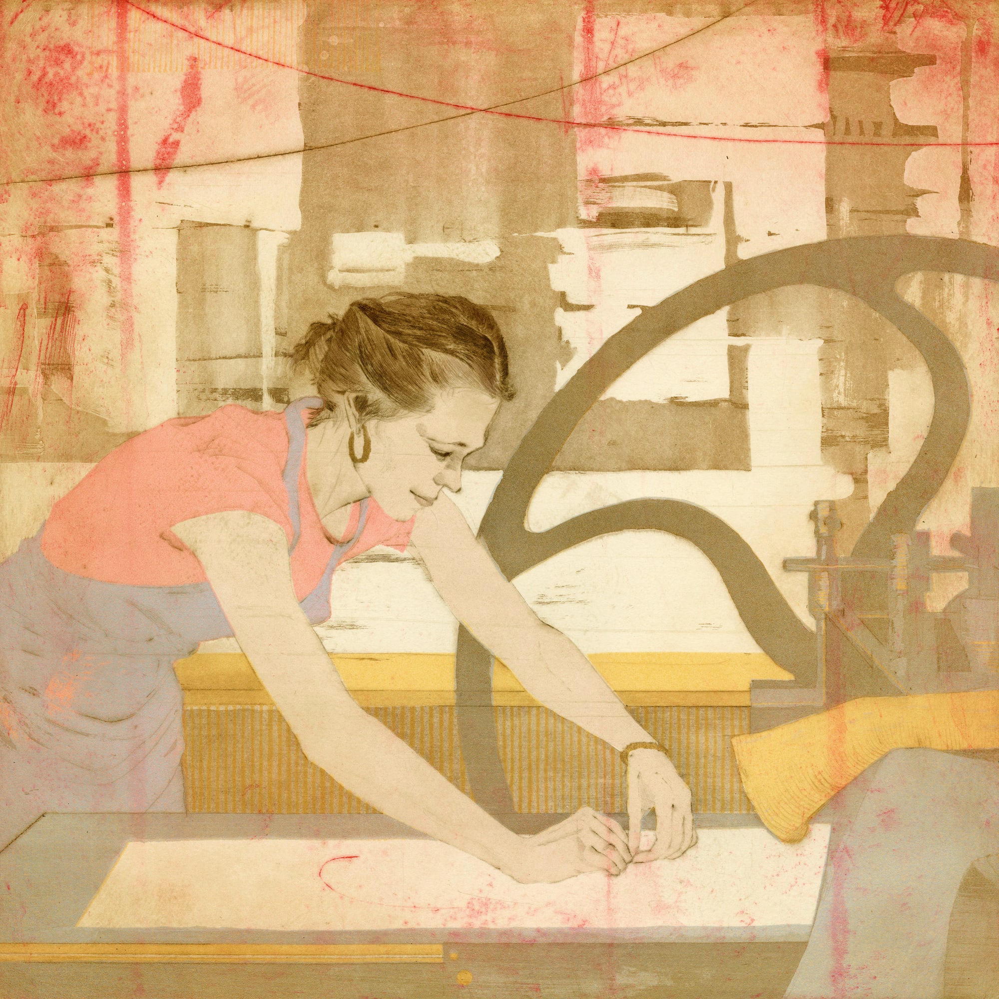 Ellen Heck, An Arrangement of Closed Curves, 2020