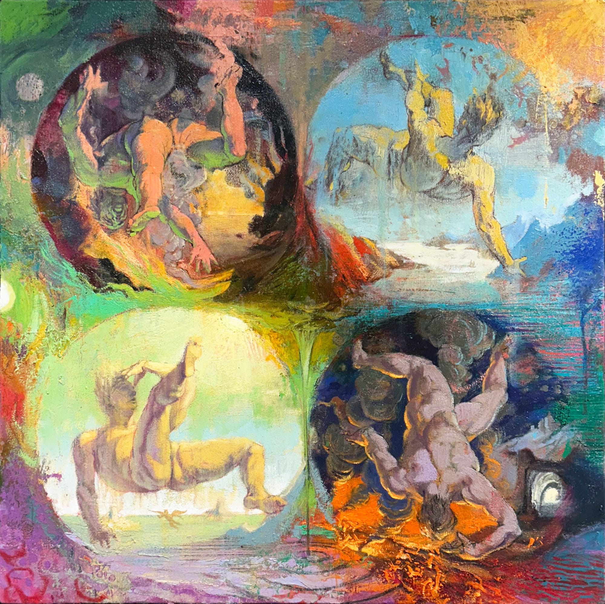 Paul Sattler, Four Disgracers (after Goltzius)