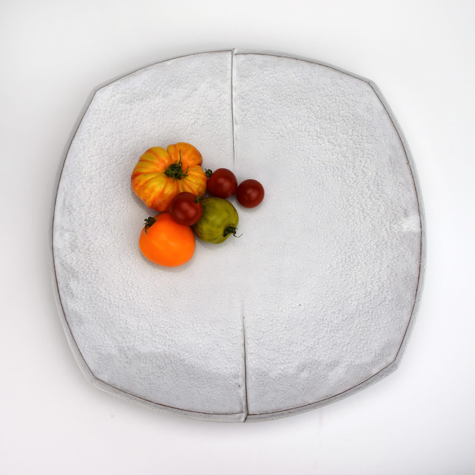 Jerilyn Virden, Large Square Platter (White)