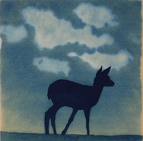 Casey Roberts, Morning light with doe