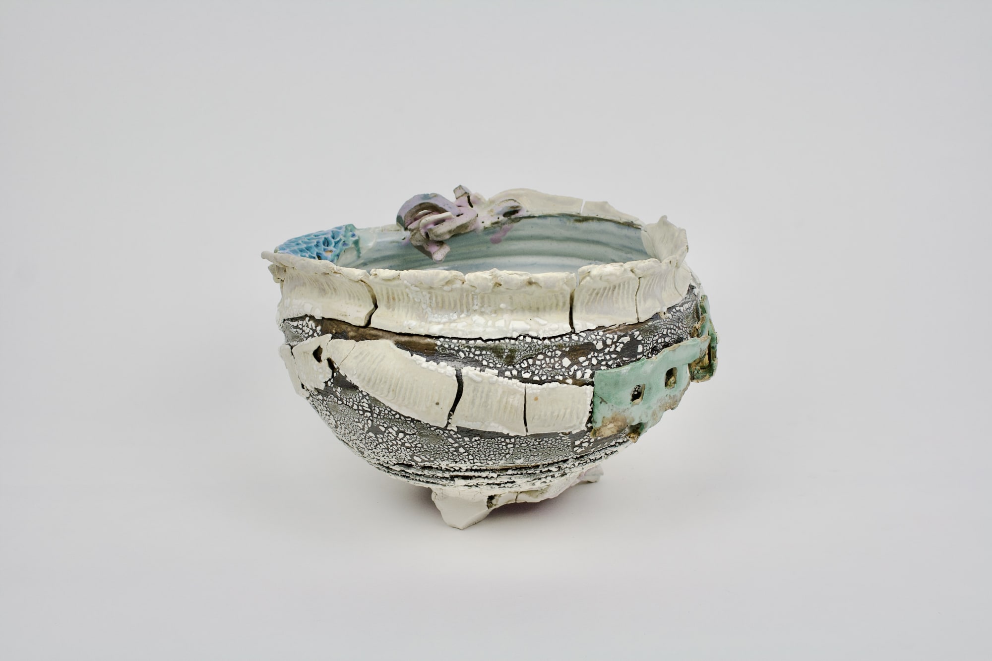 Ani Kasten, Stoneware and Porcelain Patchwork Bowl