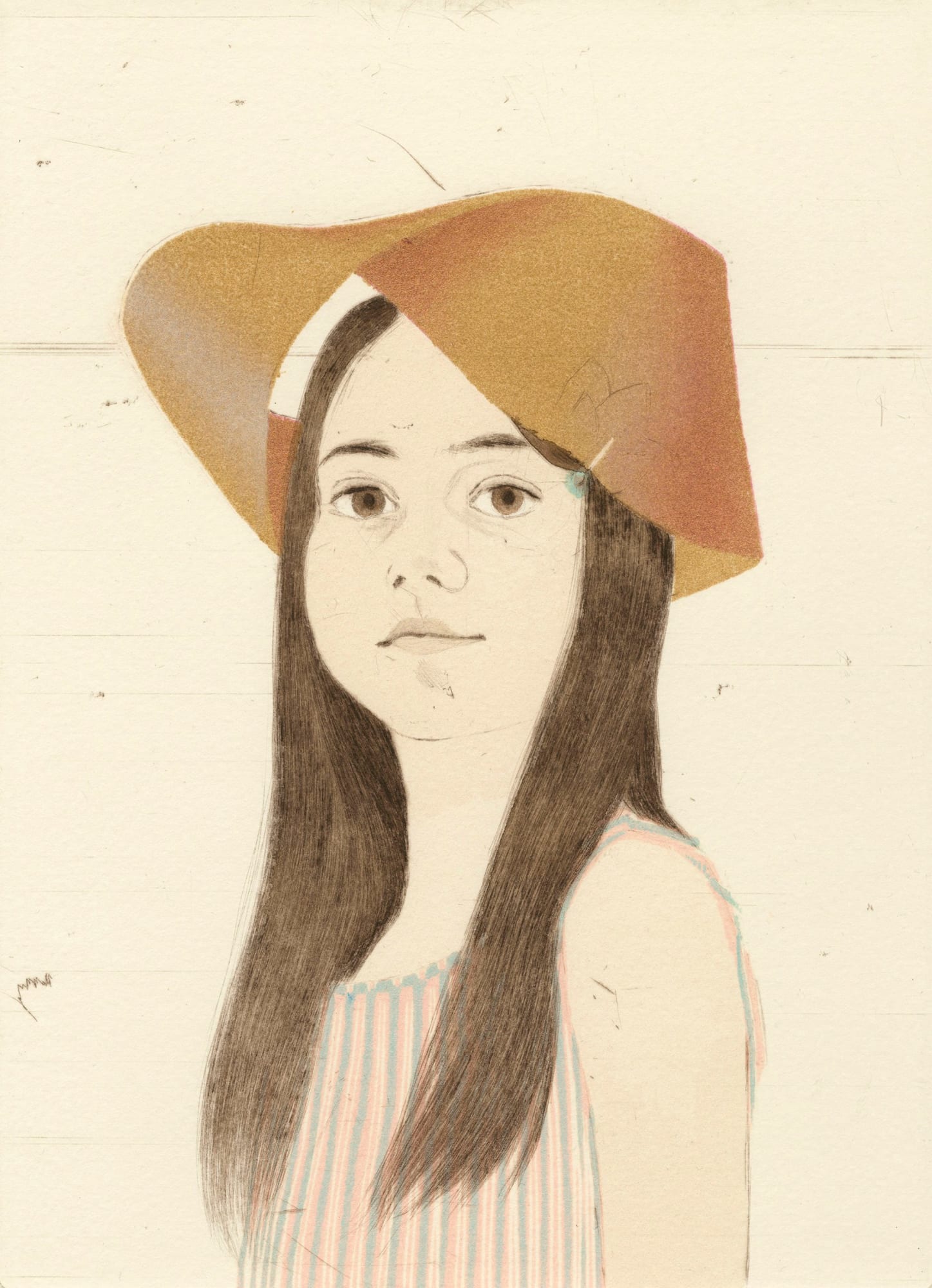 Ellen Heck, Holly Wearing a Möbius Strip as a Hat