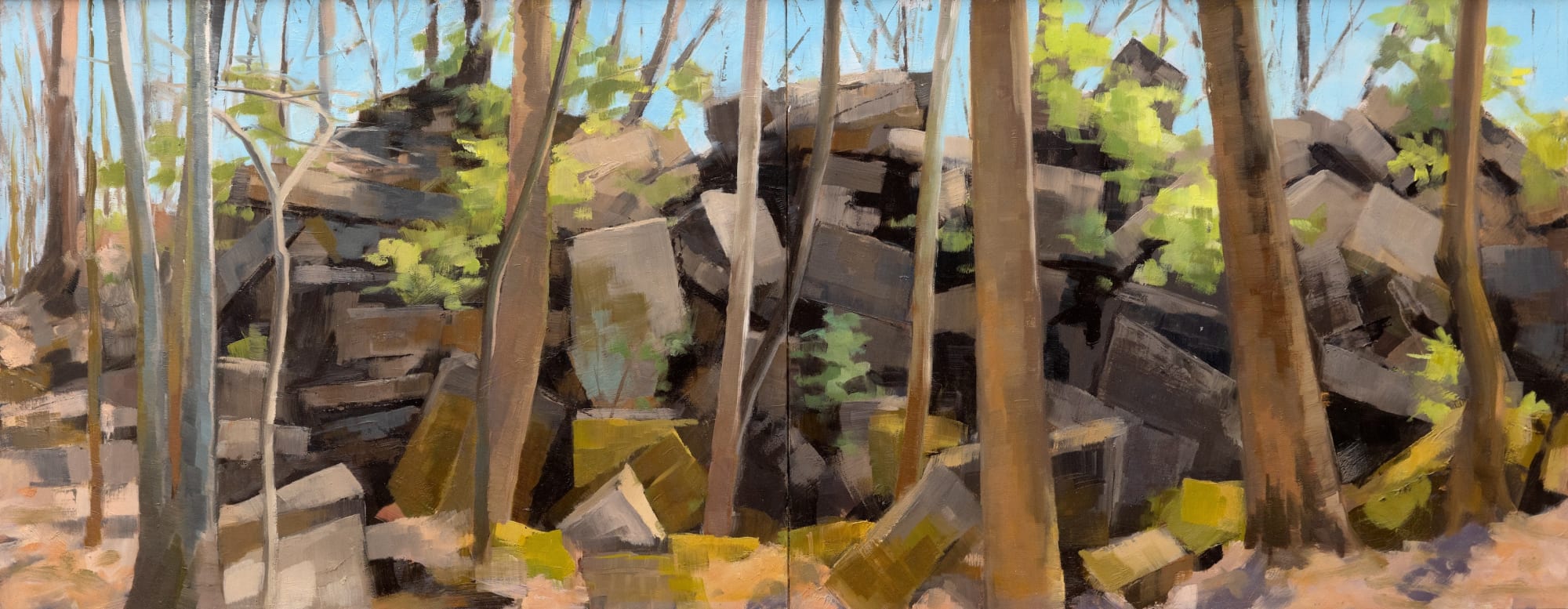 Meg Lagodzki, The Quarry's Edge (Study)