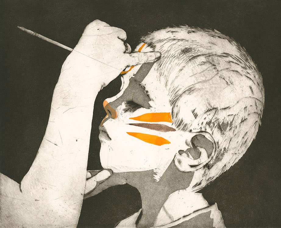 Ellen Heck, Being Painted as a Tiger Z