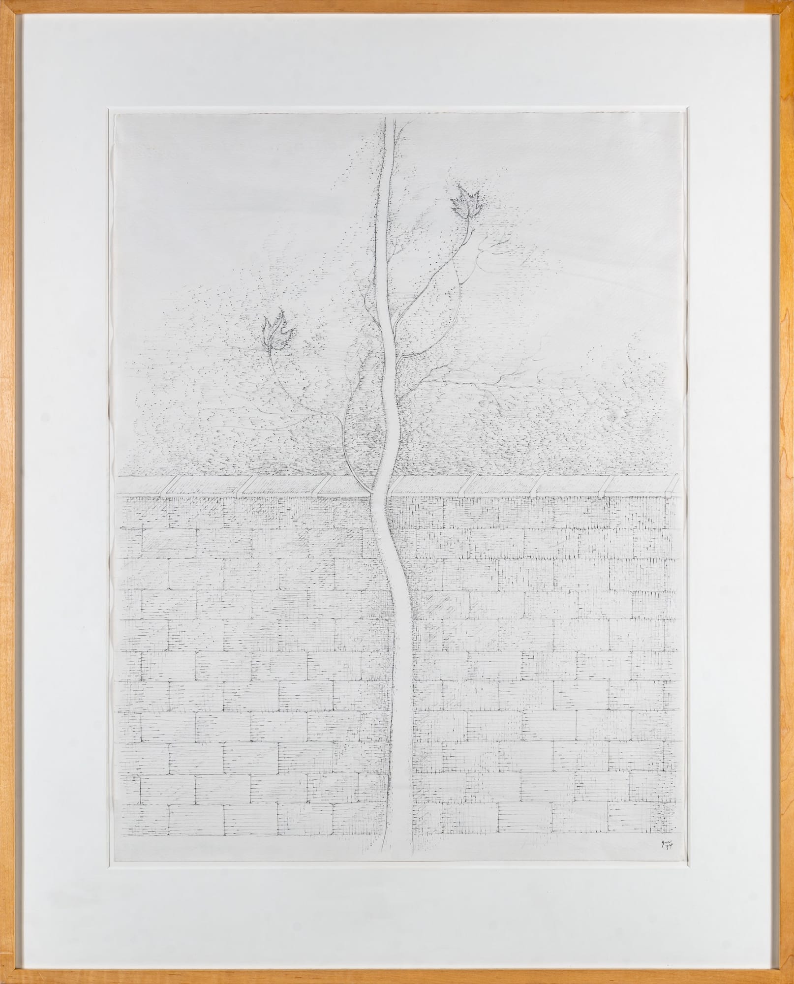 Gregory Masurovsky, Sans titre (Arbre mur), 1974
