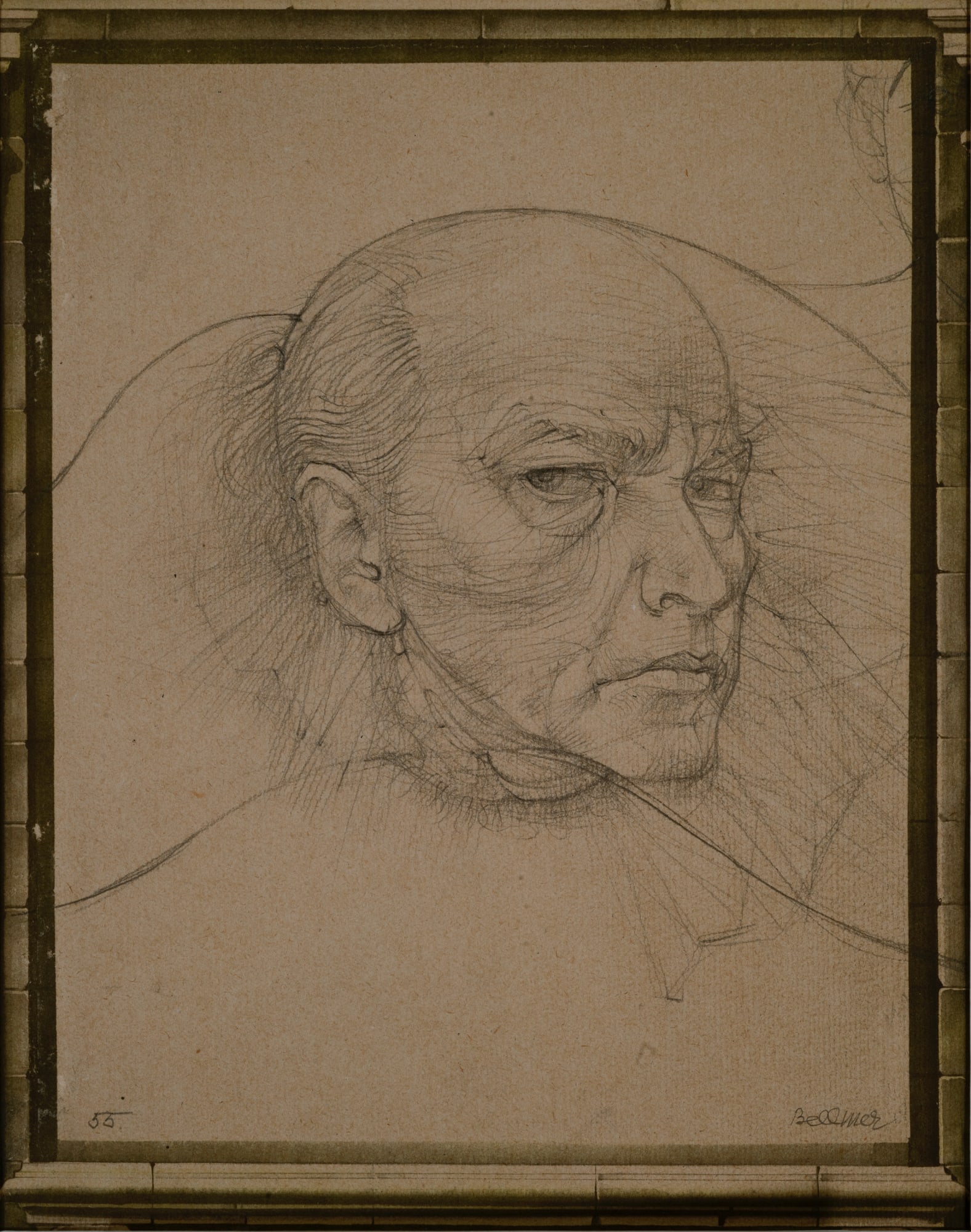 Hans Bellmer, Autoportrait, 1955