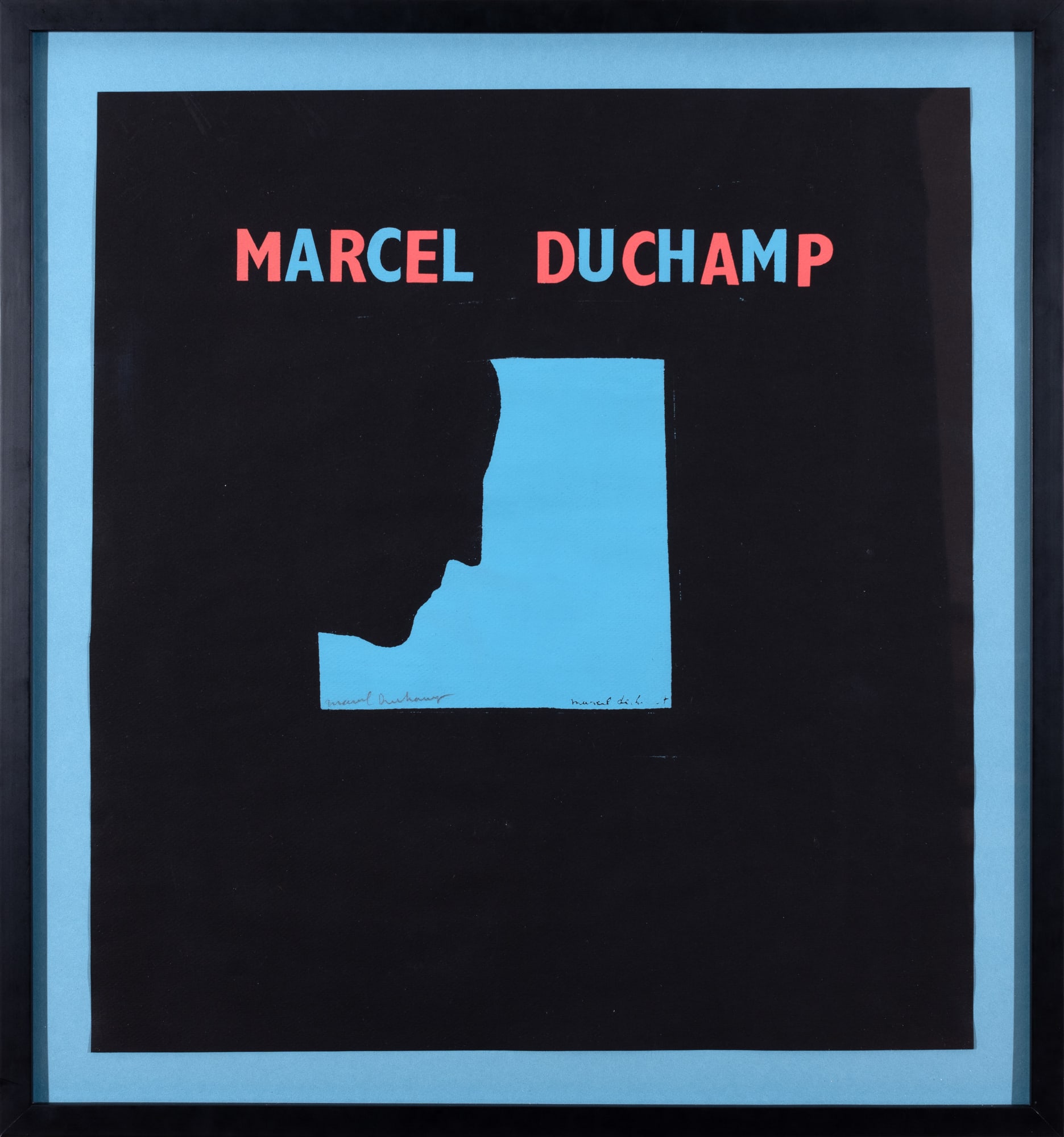 Marcel Duchamp, Self-Portrait in Profile from the La Hune Poster, 1959