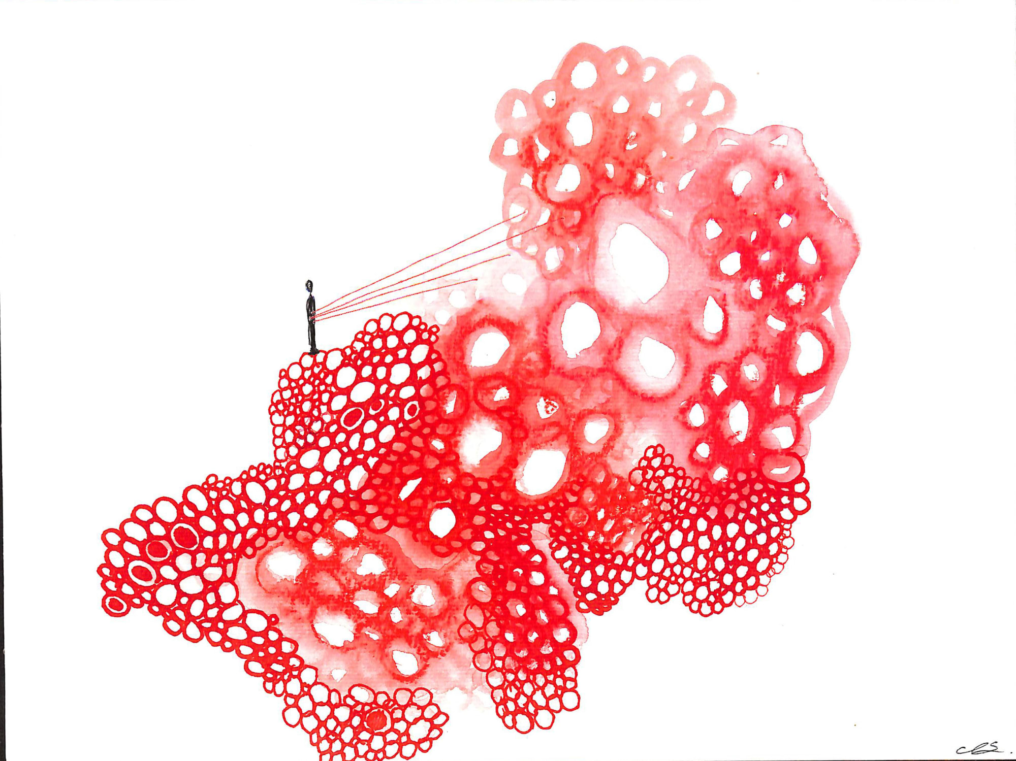 Chiharu Shiota, Connected to the Universe (4), 2023