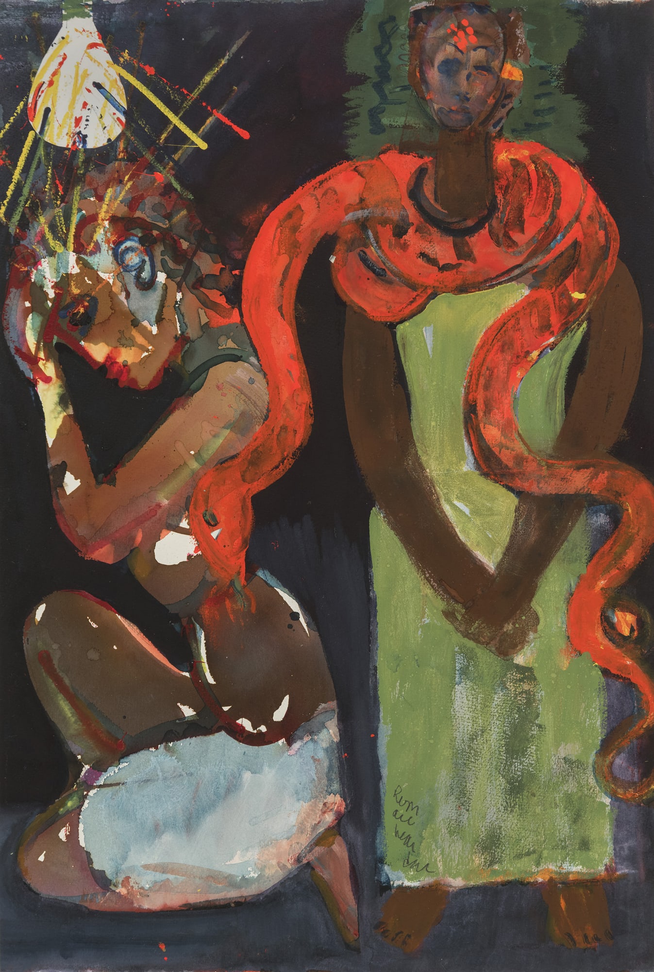 Romare Bearden, Marriage of the Viper (From the Rituals of the Obeah Series), 1984